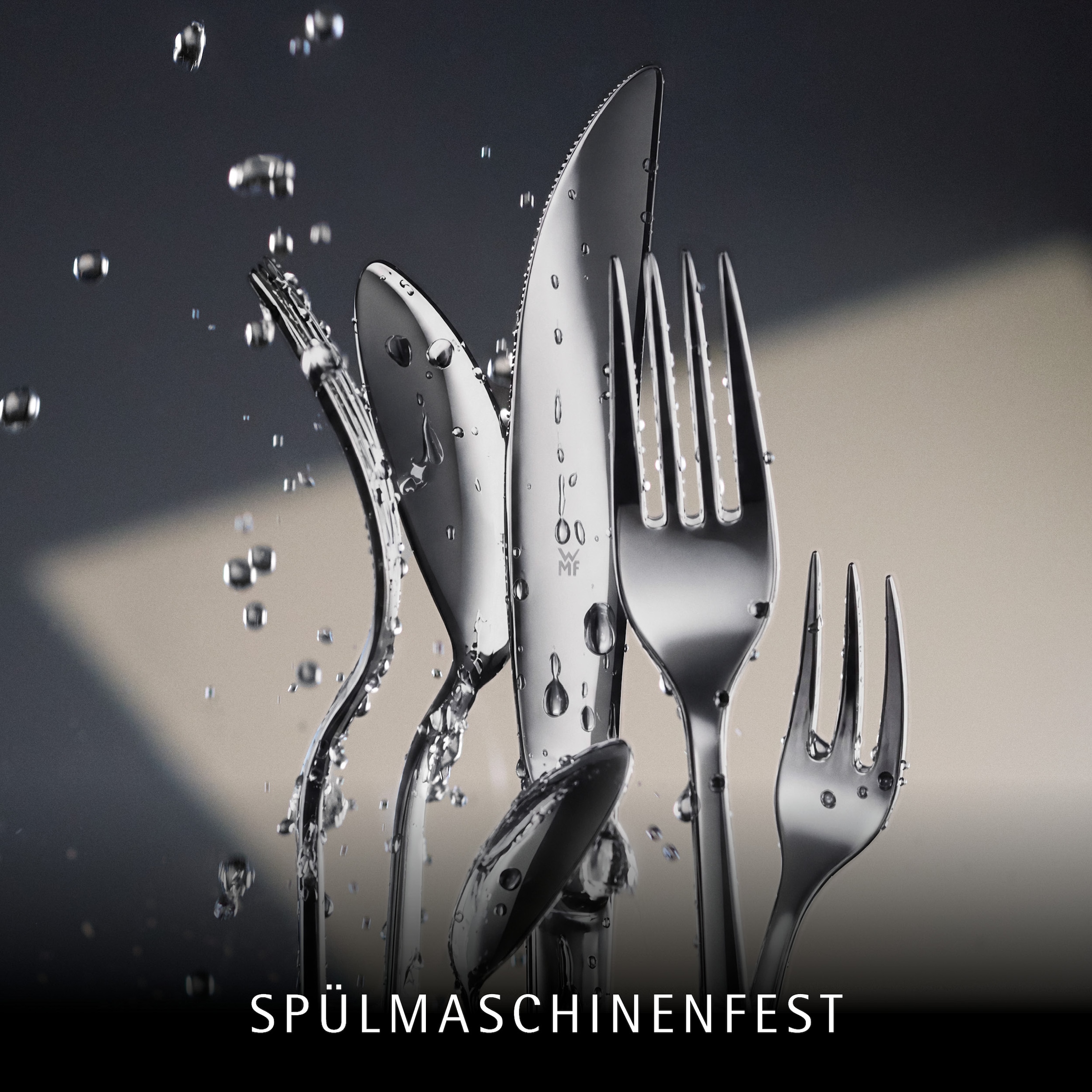 WMF Besteck-Set »Sitello« geschmiedete Messer, farbecht, Wellenschliff, spülmaschinenfest