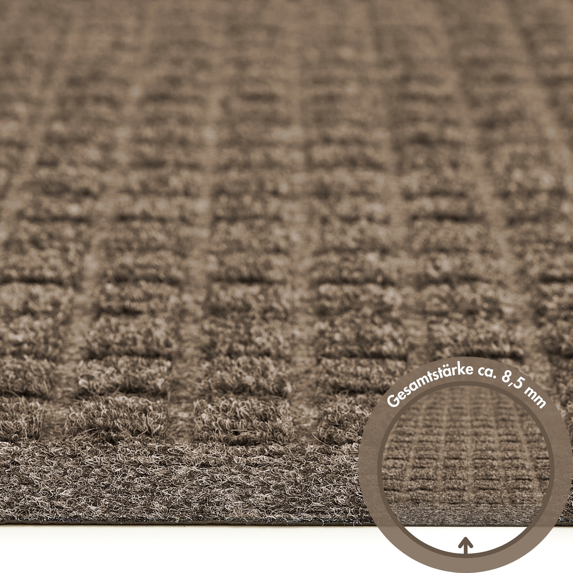 Andiamo Fußmatte »Kenora« rechteckig 8,5 mm Höhe Schmutzfangmatte, robust, waschbar, Türmatte, rutschhemmend
