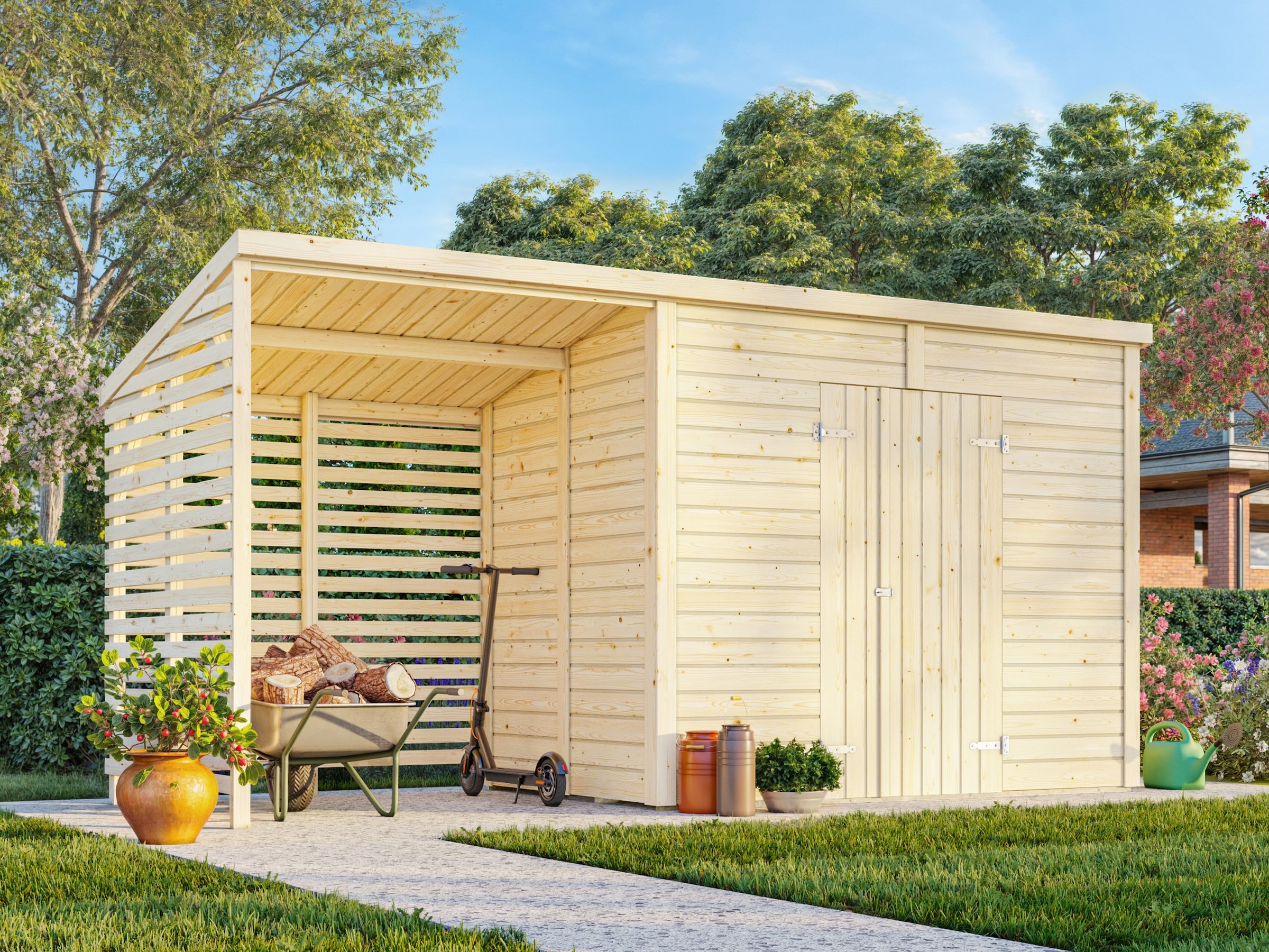 Palmako Gartenhaus »Leif 4,5+2,9 m²«