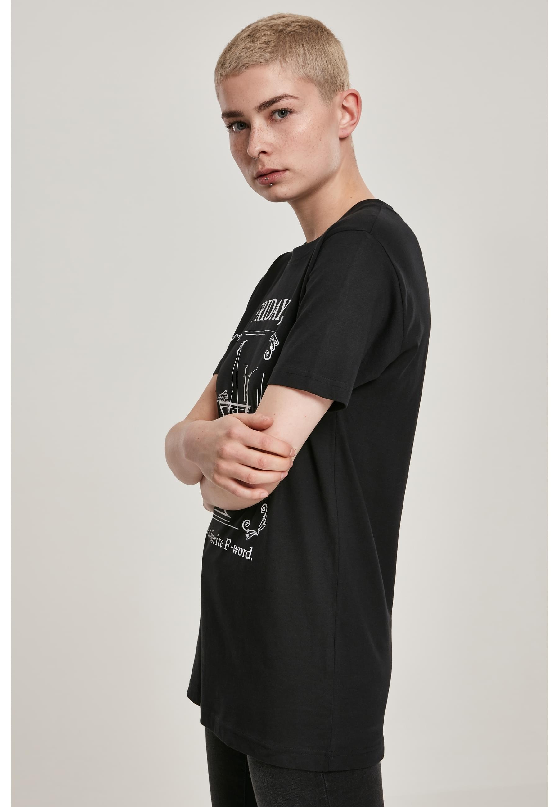 MisterTee Kurzarmshirt »MisterTee Damen Ladies F-Word Tee«, (1 tlg.)