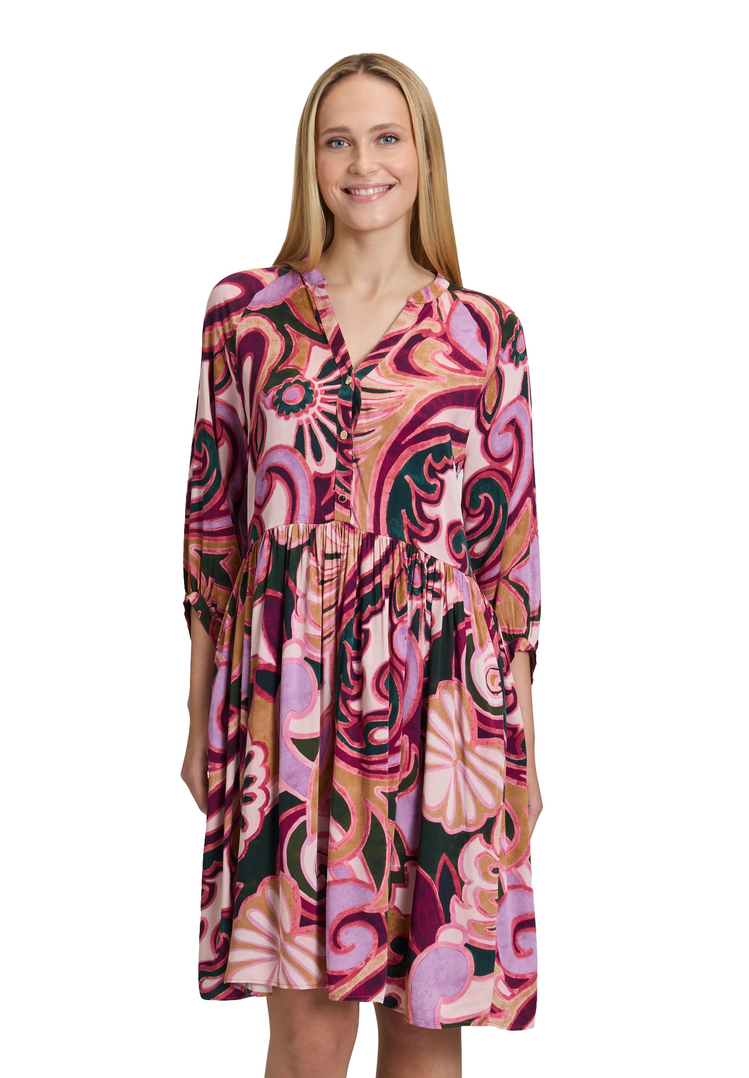 Cartoon Blusenkleid "Cartoon Blusenkleid mit Taschen" günstig online kaufen