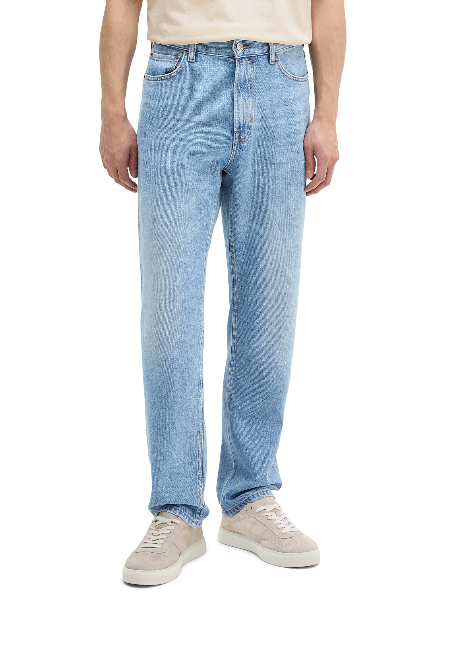 Marc OPolo Regular-fit-Jeans "aus besonders weichem TENCEL™ Lyocell, Leinen günstig online kaufen
