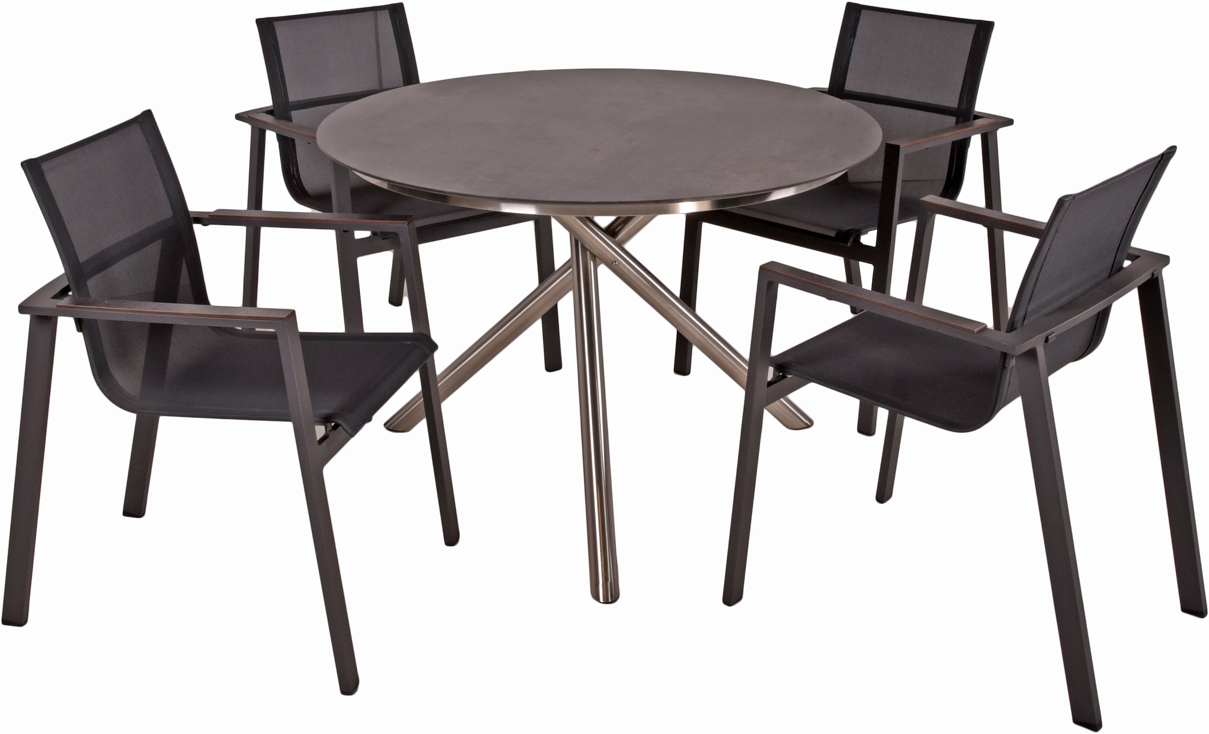 Garten-Essgruppe », Tischgruppe »SOPHIA««, (Set, 5 tlg.), 4 Stühle (stapelbar), Tisch...