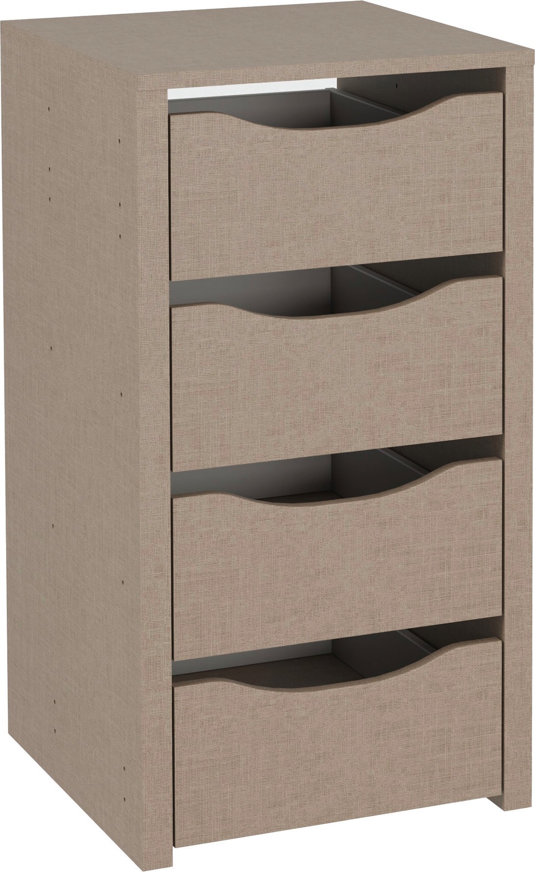 rauch Schubladeneinsatz "Zubehör für Rauch-Schränke Garderobe Kleiderschrank Schrank" mit 4 Schubladen, Breite 43 cm, Tiefe 45 cm, MADE IN GERMANY