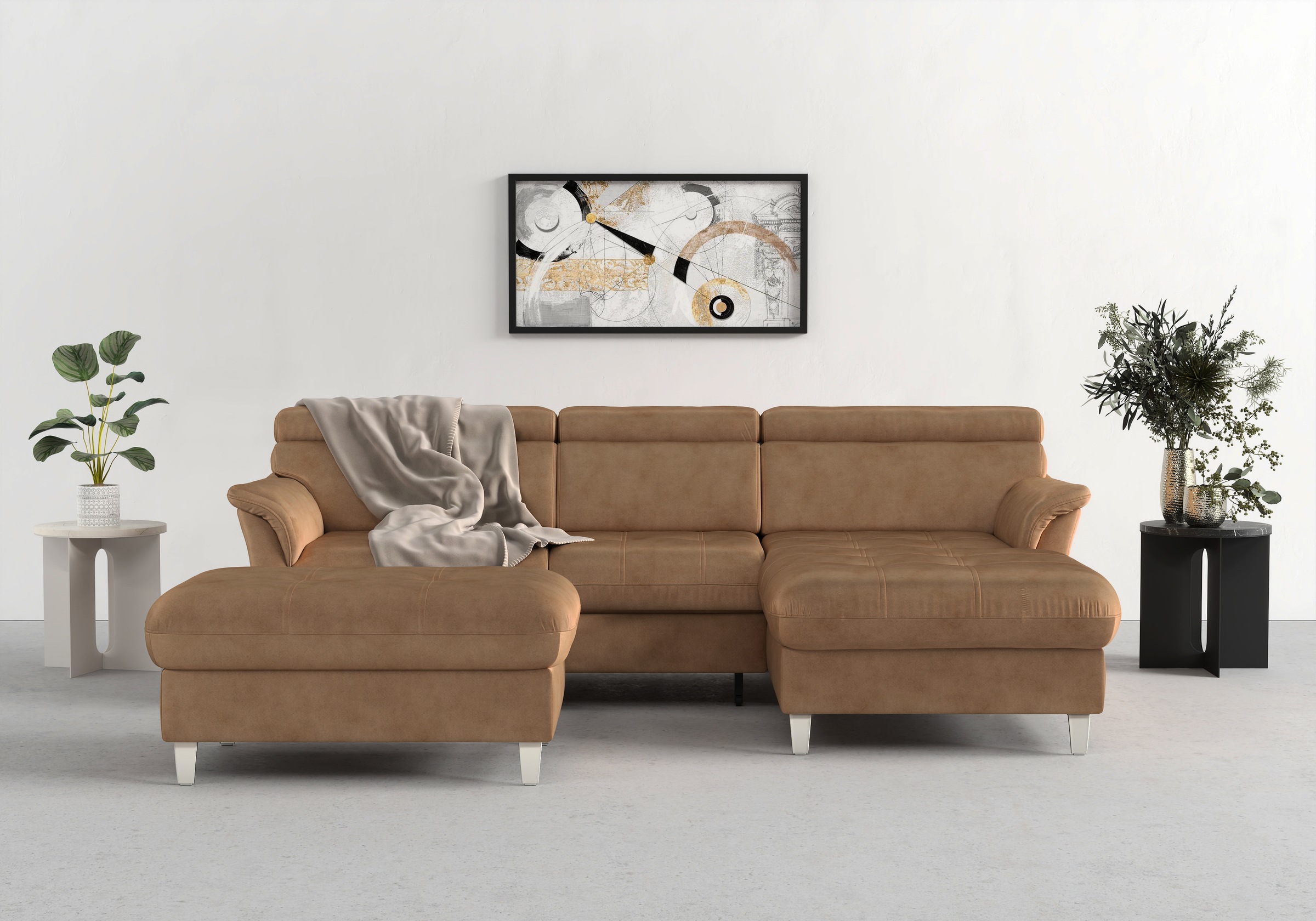 sit&more Ecksofa "Marano L-Form" inklusive Kopfteilverstellung, optional Schlaffunktion & Bettkasten