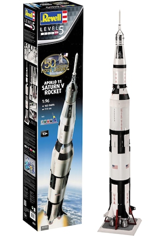 Modellbausatz »Apollo 11 Saturn V Rocket«, 1:96, Jubiläumsset mit Basis-Zubehör; Made...