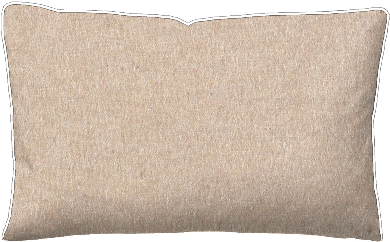 Biberna Kissenbezug "Hermal Flanell mit Reißverschluss, Melange-Optik, Wend günstig online kaufen