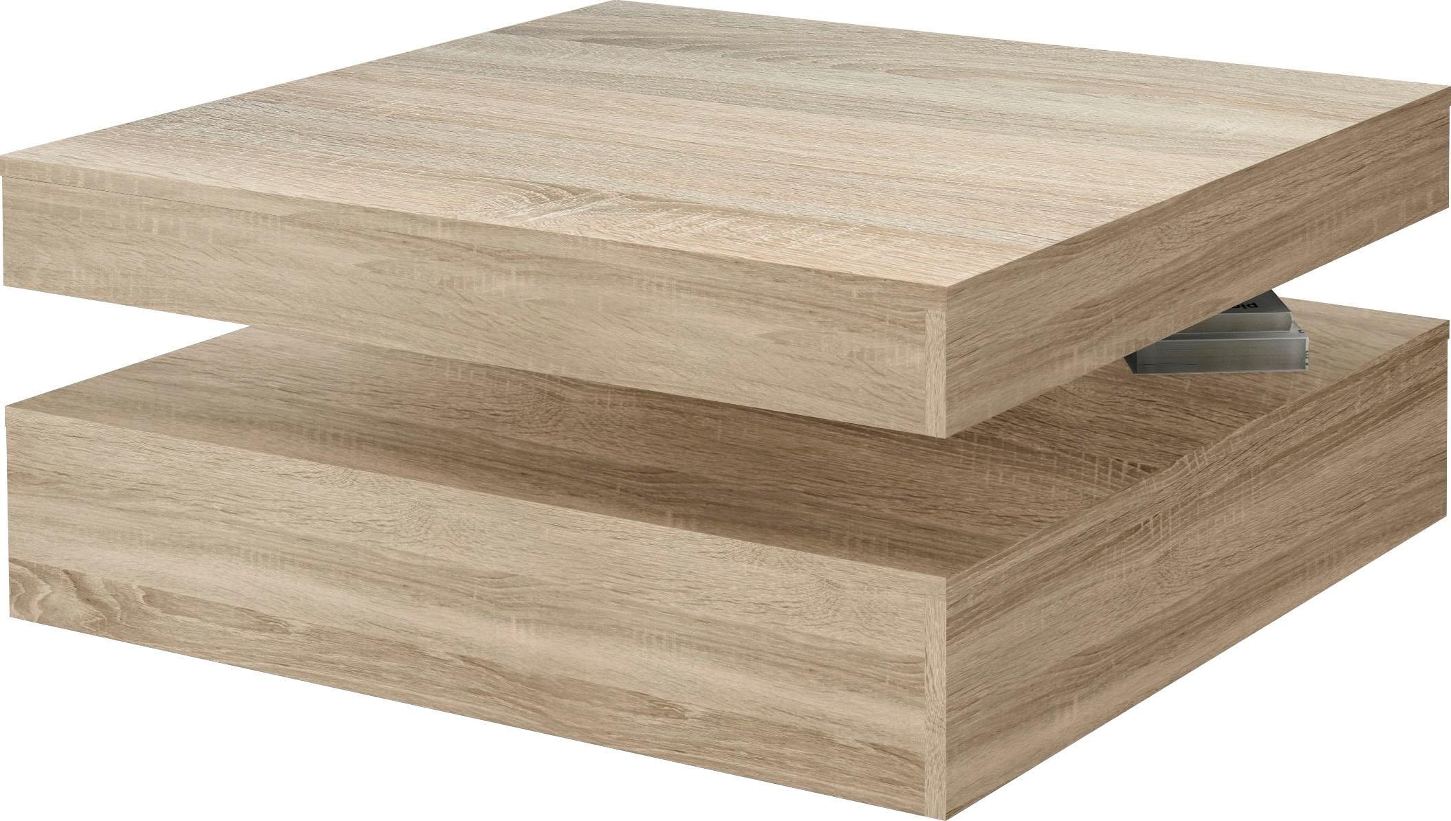 PRO Line Couchtisch, | Eiche Sonoma Kufengestell, BAUR aus Ablageboden mit Holz, kaufen Platte und