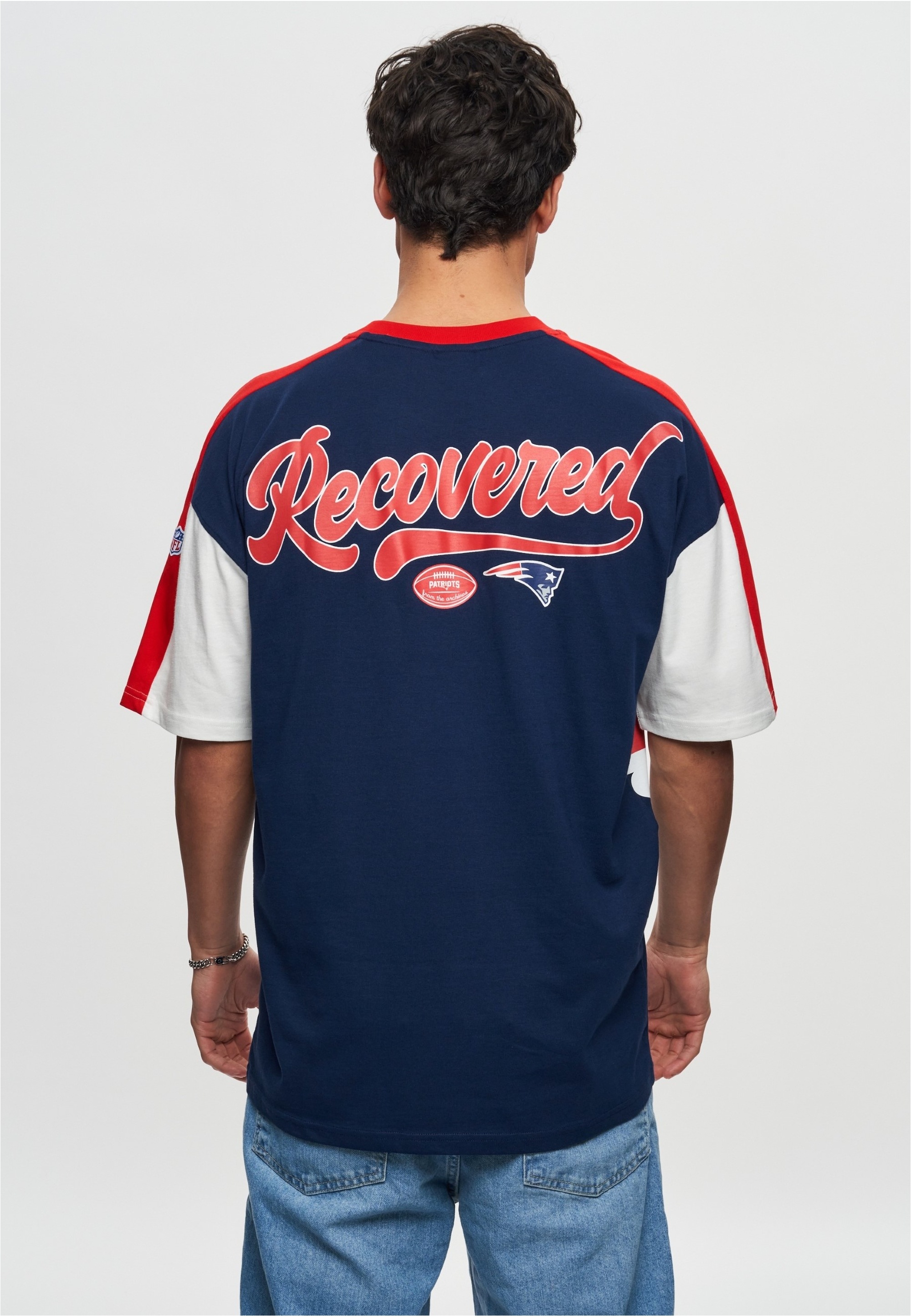 Recovered T-Shirt »NFL Patriots New England Cut and Sew Oversized«, (1 tlg.), für alle New England Patriots-Fans