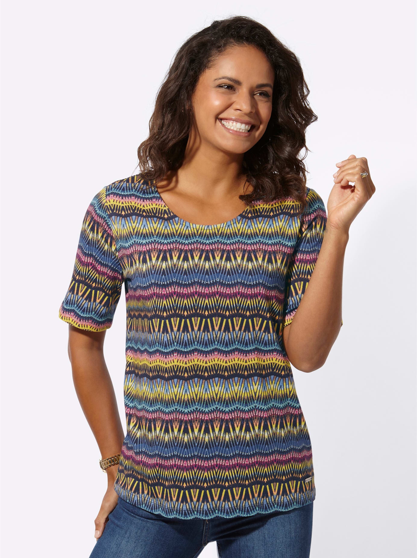 Casual Looks Kurzarmshirt »Shirt«, (1 tlg.)