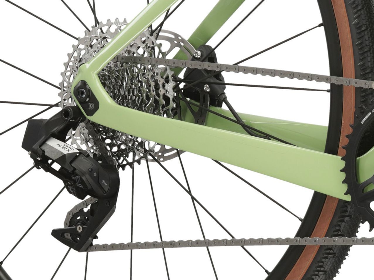 Kross Gravelbike »Gravelbike Carbon Esker RS 2.0 Grau 12 Gänge« 12 Gang SRAM APEX XPLR AXS Schaltwerk Kettenschaltung mit Carbon-Rahmen und -Gabel