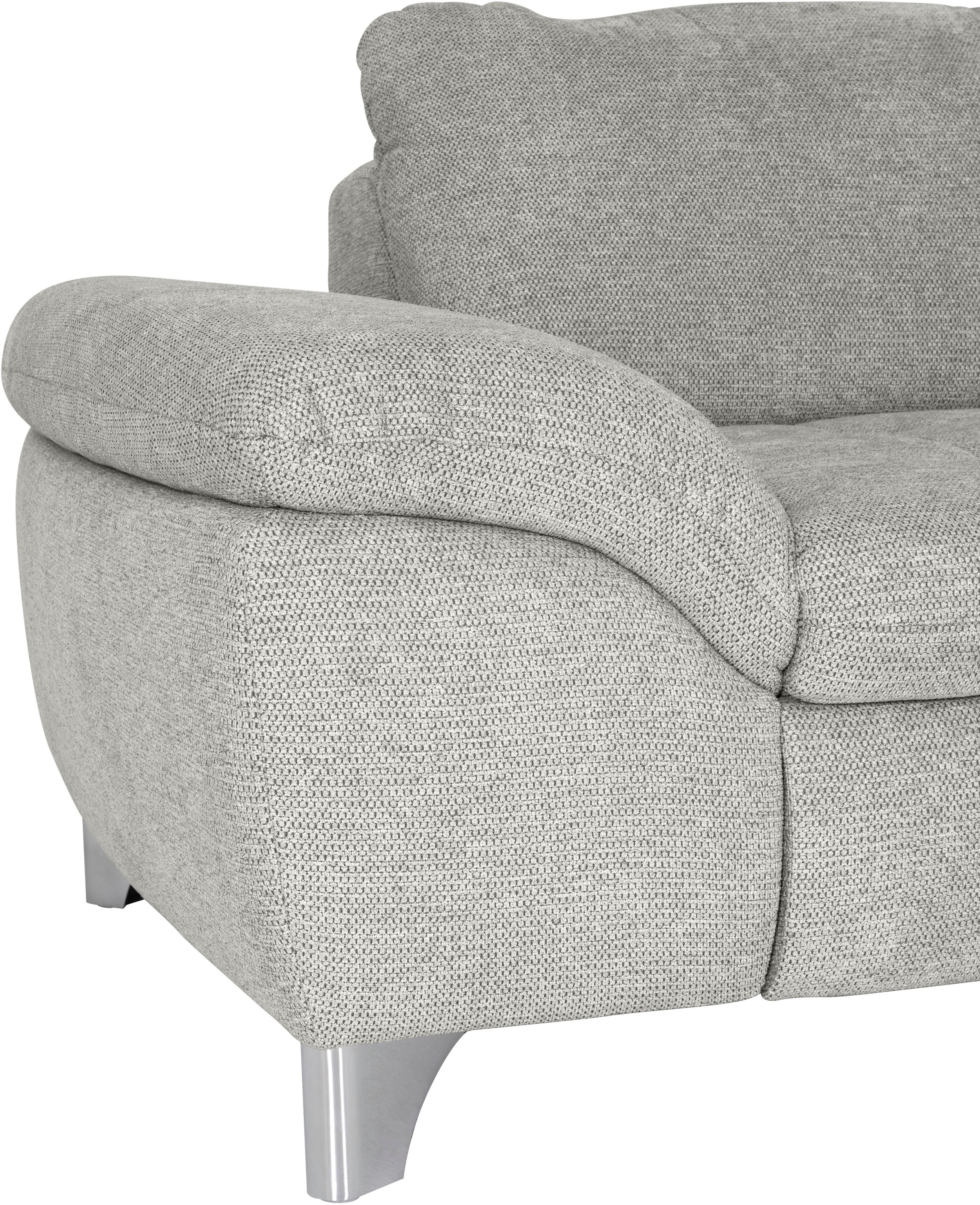 Die PlanBar Ecksofa »MP-IN14007, Breite 306 cm« wahlweise mit Bettfunktion und verstellbaren Kopfstützen