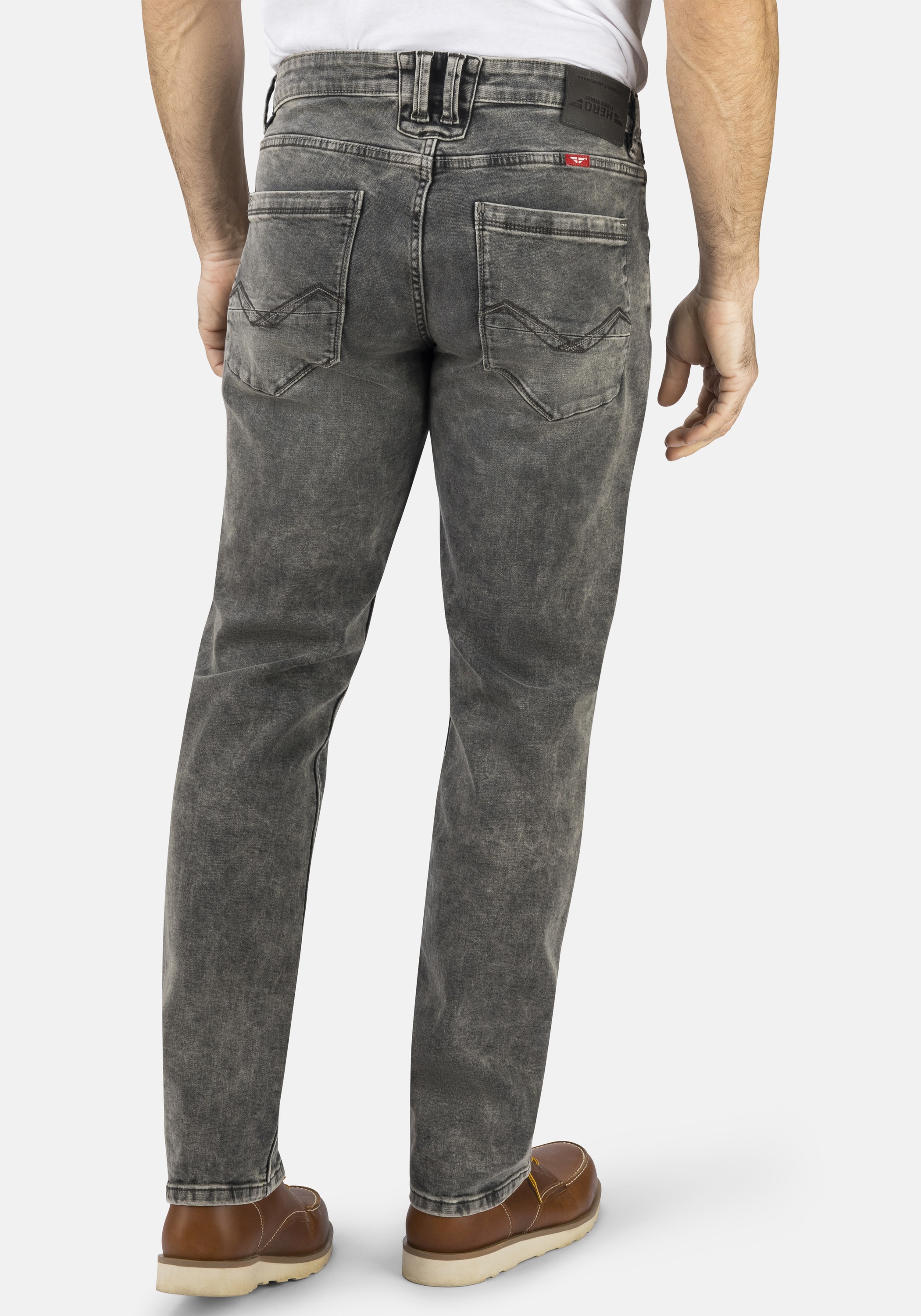 HERO by John Medoox 5-Pocket-Jeans »Baxter Denim Relaxed Fit«, Relaxed Fit Casual Clean Wash Denim Jeans für Herren