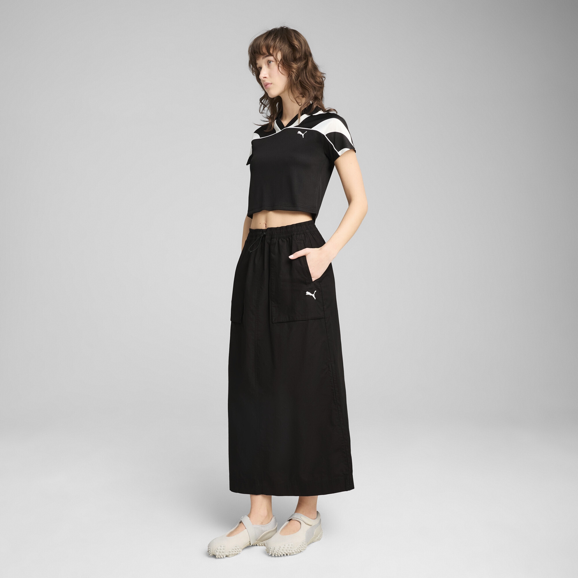 PUMA Jerseyrock »FUTURE.PUMA.ARCHIVE Maxirock mit variabler Länge Damen«