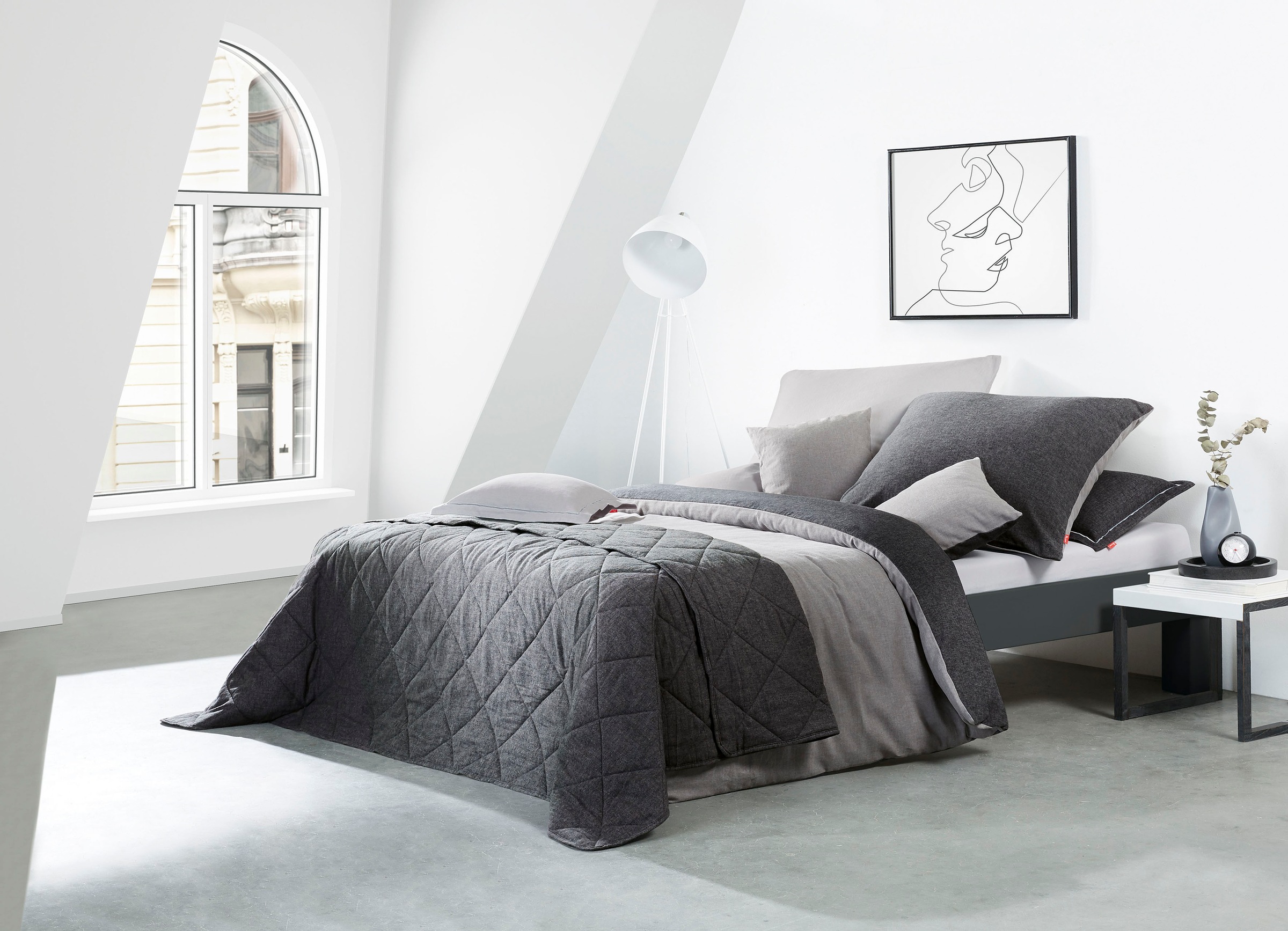 fleuresse Wendebettwäsche "Lech W 4158" 3 Stk. tlg. Edelflanell, Baumwolle, günstig online kaufen