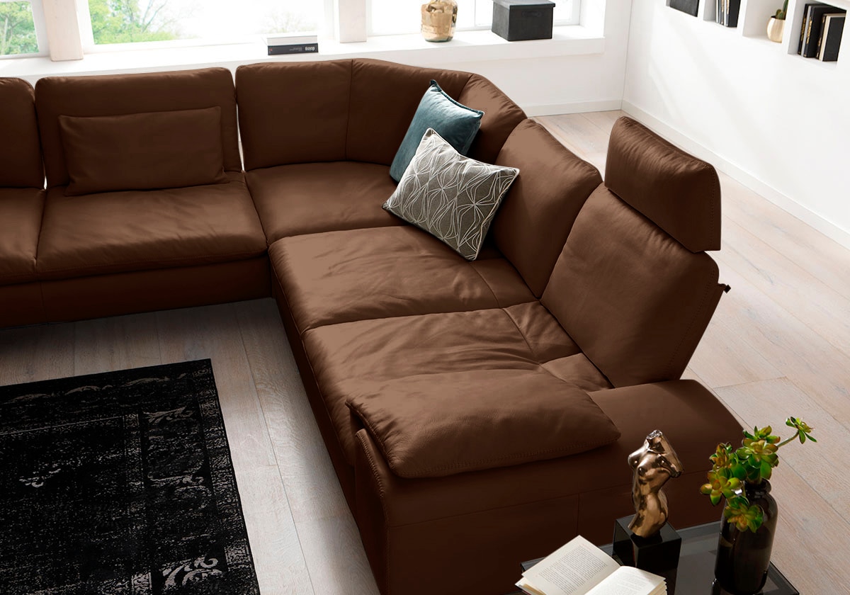W.SCHILLIG Ecksofa »valentinoo, Designsofa, elegant und bequem, L-Form«, (Set), mit Sitztiefenverstellung, Breite 318 cm