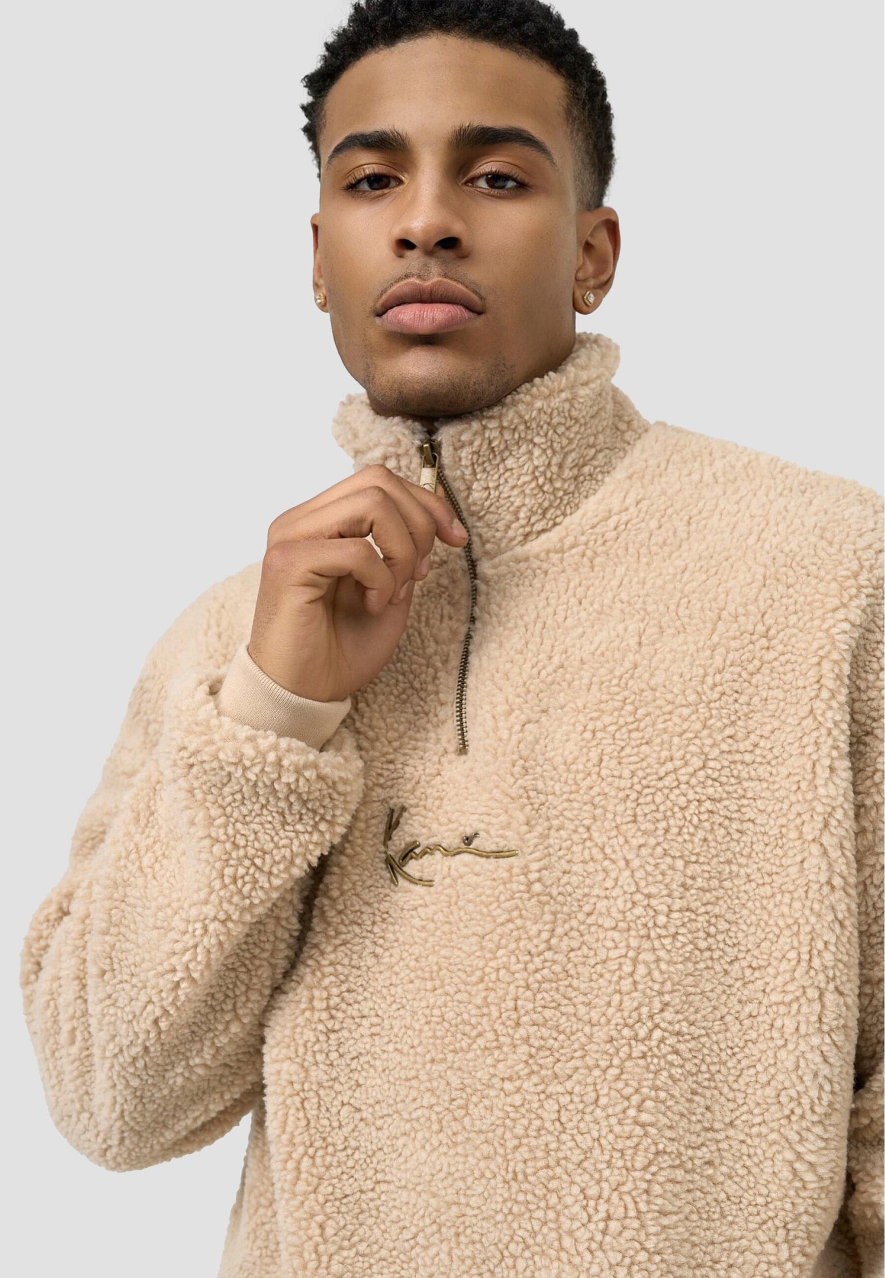 Karl Kani Rundhalspullover »Karl Kani Herren KM213-063-1 Small Signature Teddy Troyer«, (1 tlg.)