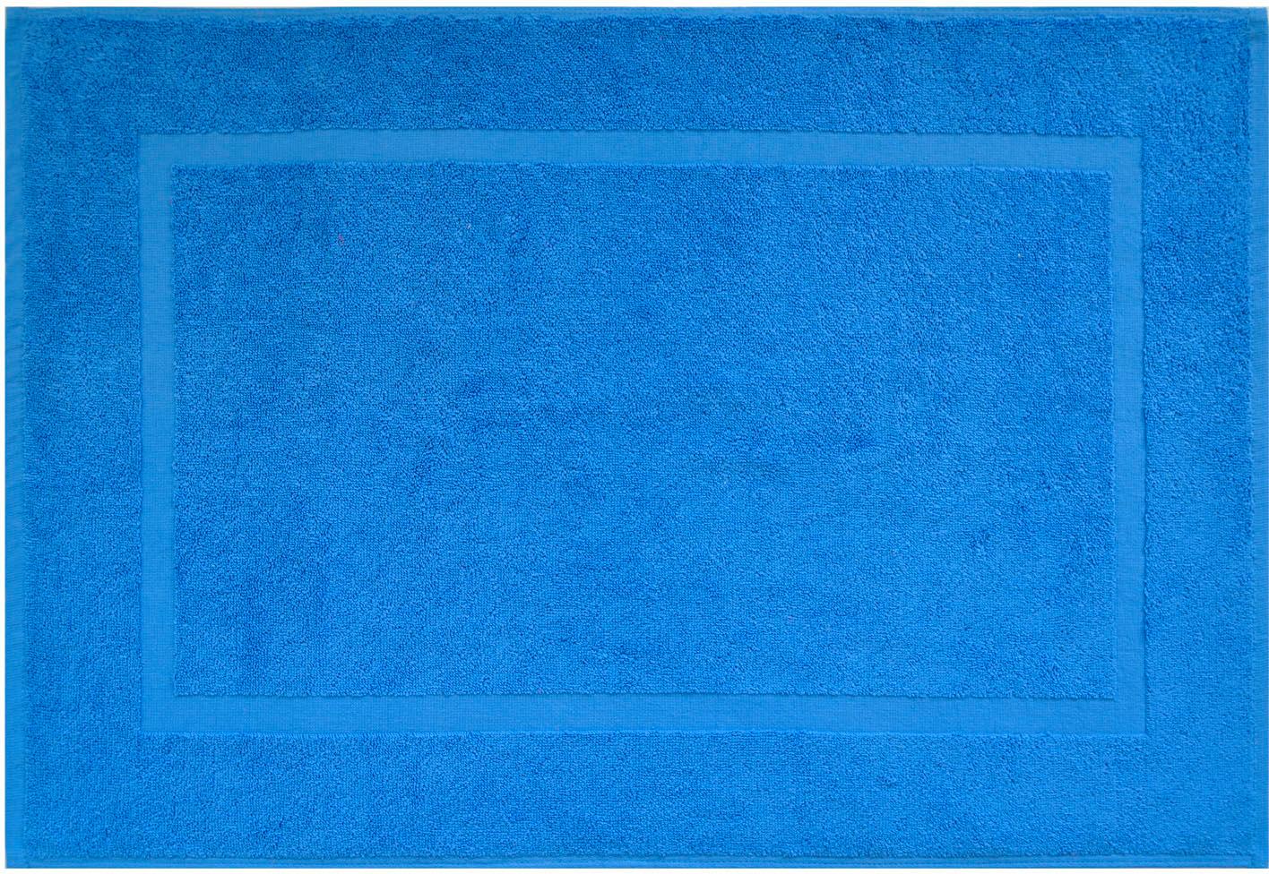 Badematte DYCKHOFF, H:2mm, blau, Baumwolle, Badematten, "Kristall", 2er Set Hotelmatte