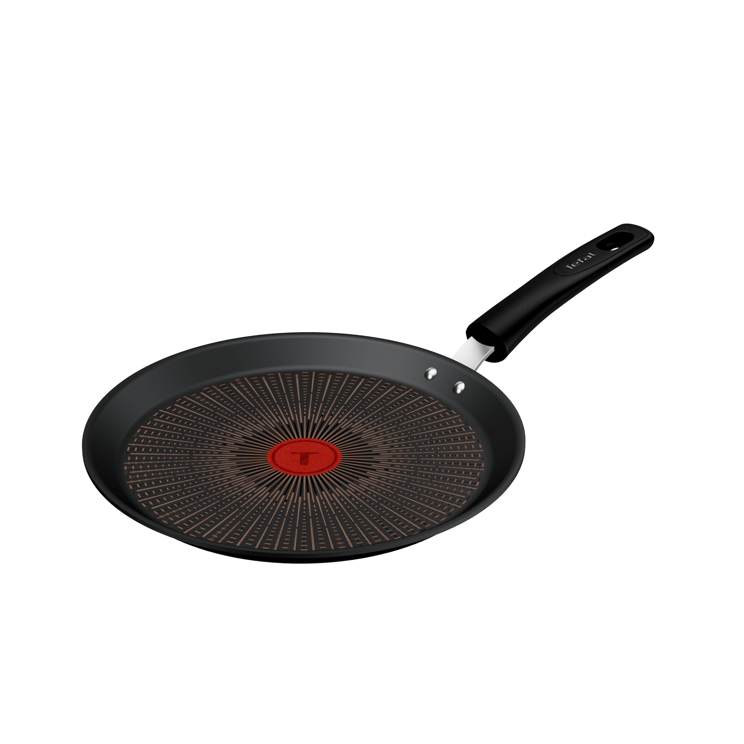 Tefal Crêpepfanne "Experience Unbreakable" Aluminium 1x Crêpepfanne 25 cm, 1 tlg. FusionCore Antihaftversiegelung, Induktion, Temperaturanzeiger