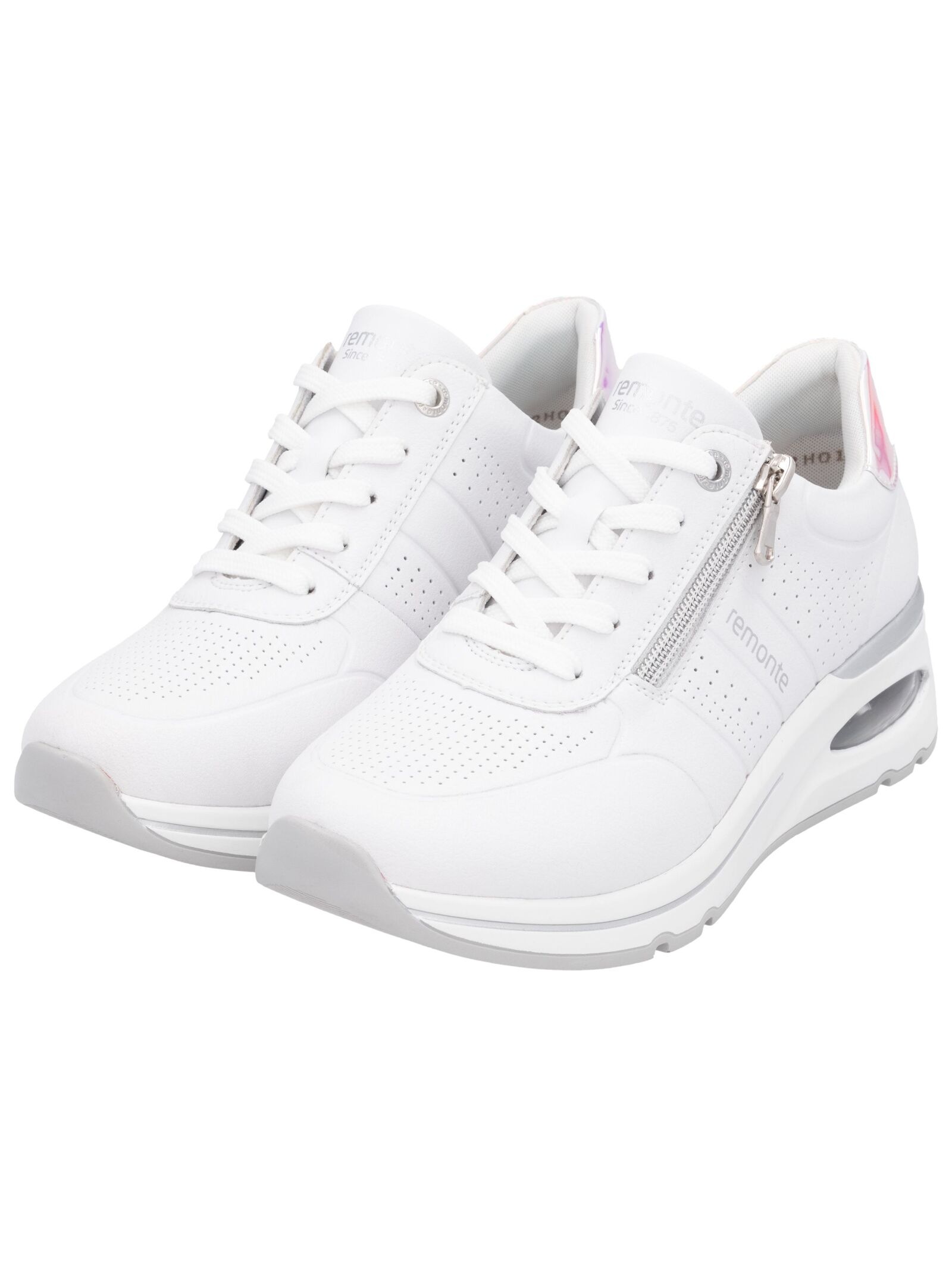 Sneaker REMONTE "Remonte Sneaker Leder", Damen, Gr. 39, weiß, Leder, Schuhe Sneaker 6