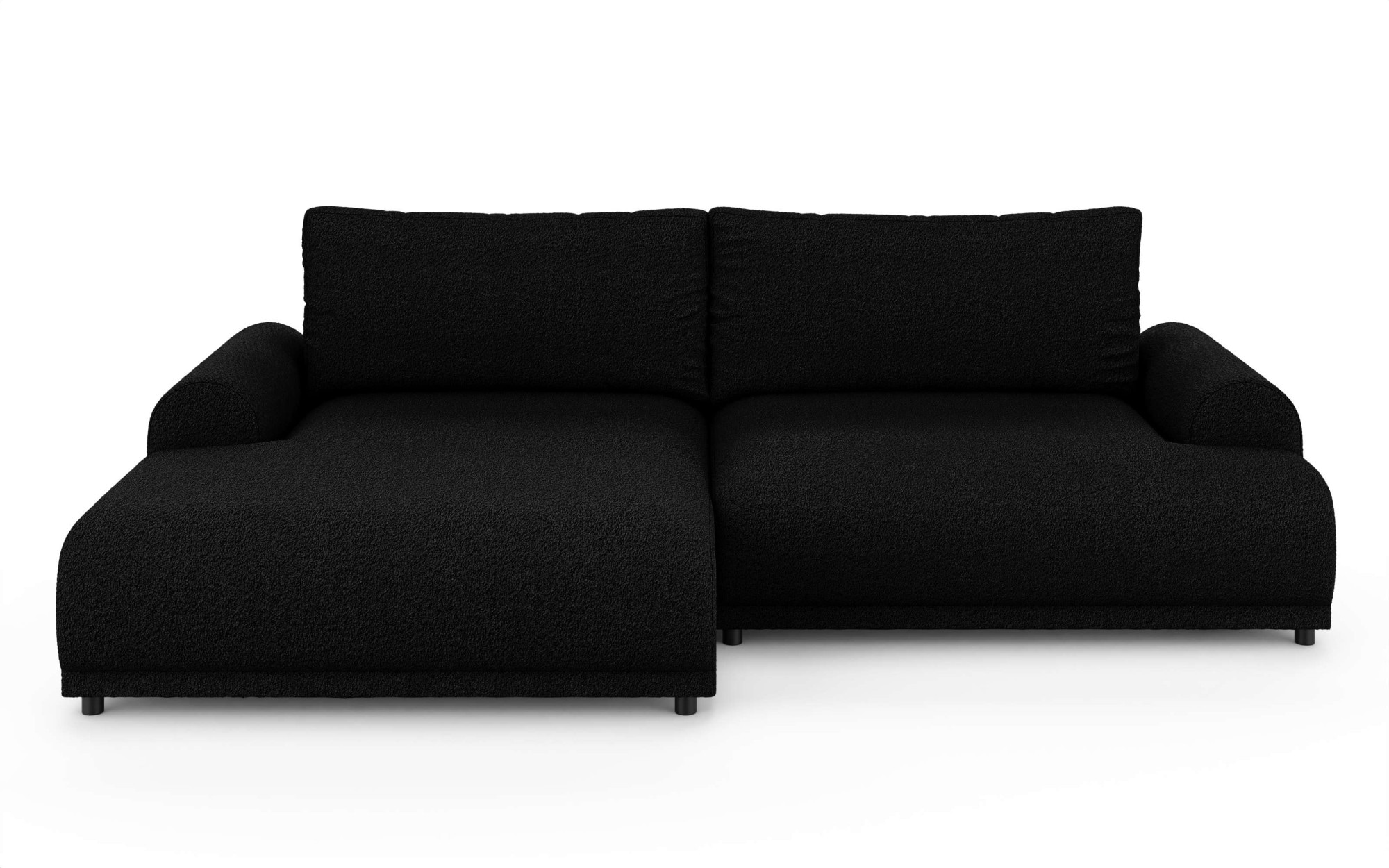 INOSIGN Ecksofa »Marsby, mit Bettfunktion und Bettkasten, Maße: B/H/T 242/65/145 cm«, L-Form mit Wellenunterfederung, Recamiere links oder rechts bestellbar