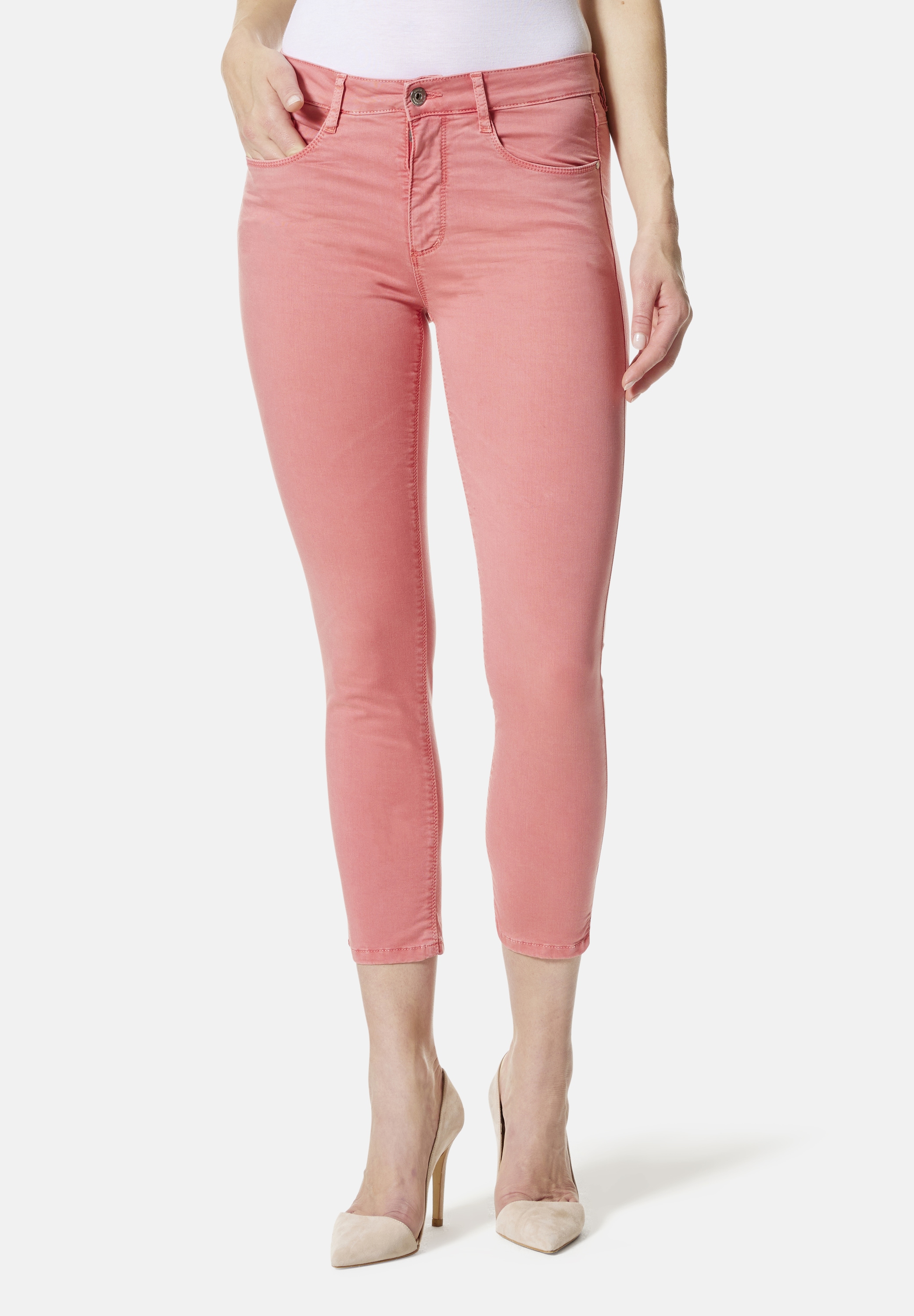 STOOKER WOMEN 5-Pocket-Jeans "Florenz Colour Slim Fit" Slim Fit Casual Clea günstig online kaufen