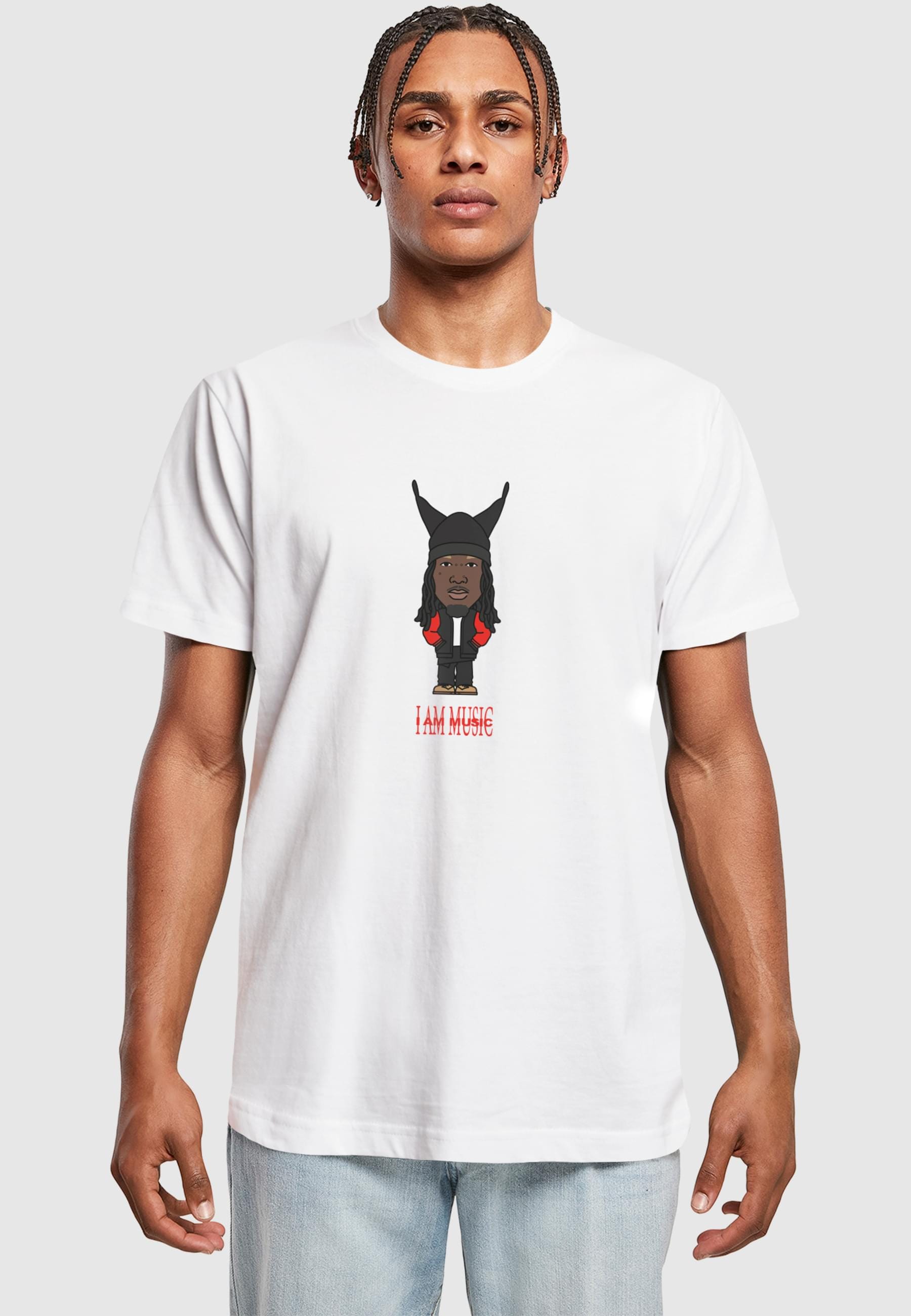 MisterTee T-Shirt »MisterTee Herren I Am Music Tee«, (1 tlg.)