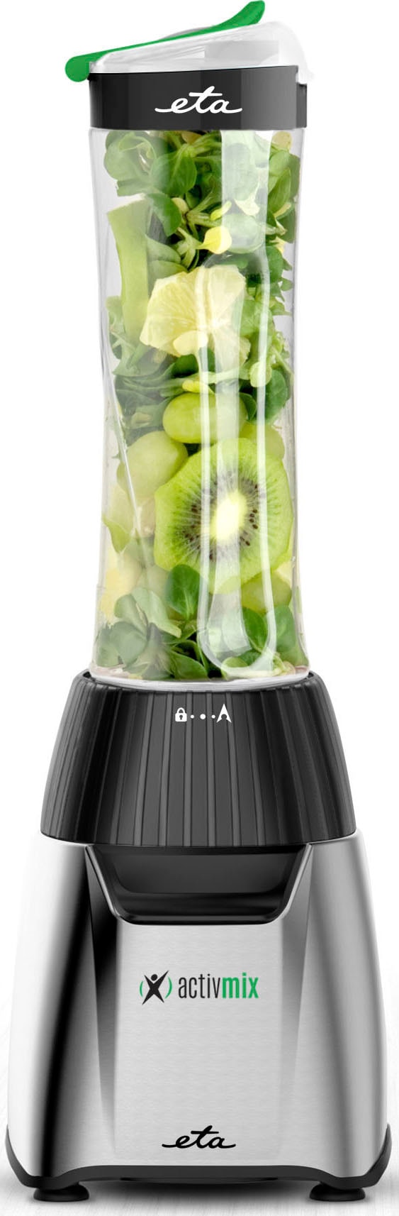 eta Smoothie-Maker »ACTIVMIX ETA110390000«, 350 W, Puls-Schalter, 19000 U/min., 2 Sportflaschen, Slim-Format, Mix-Messer