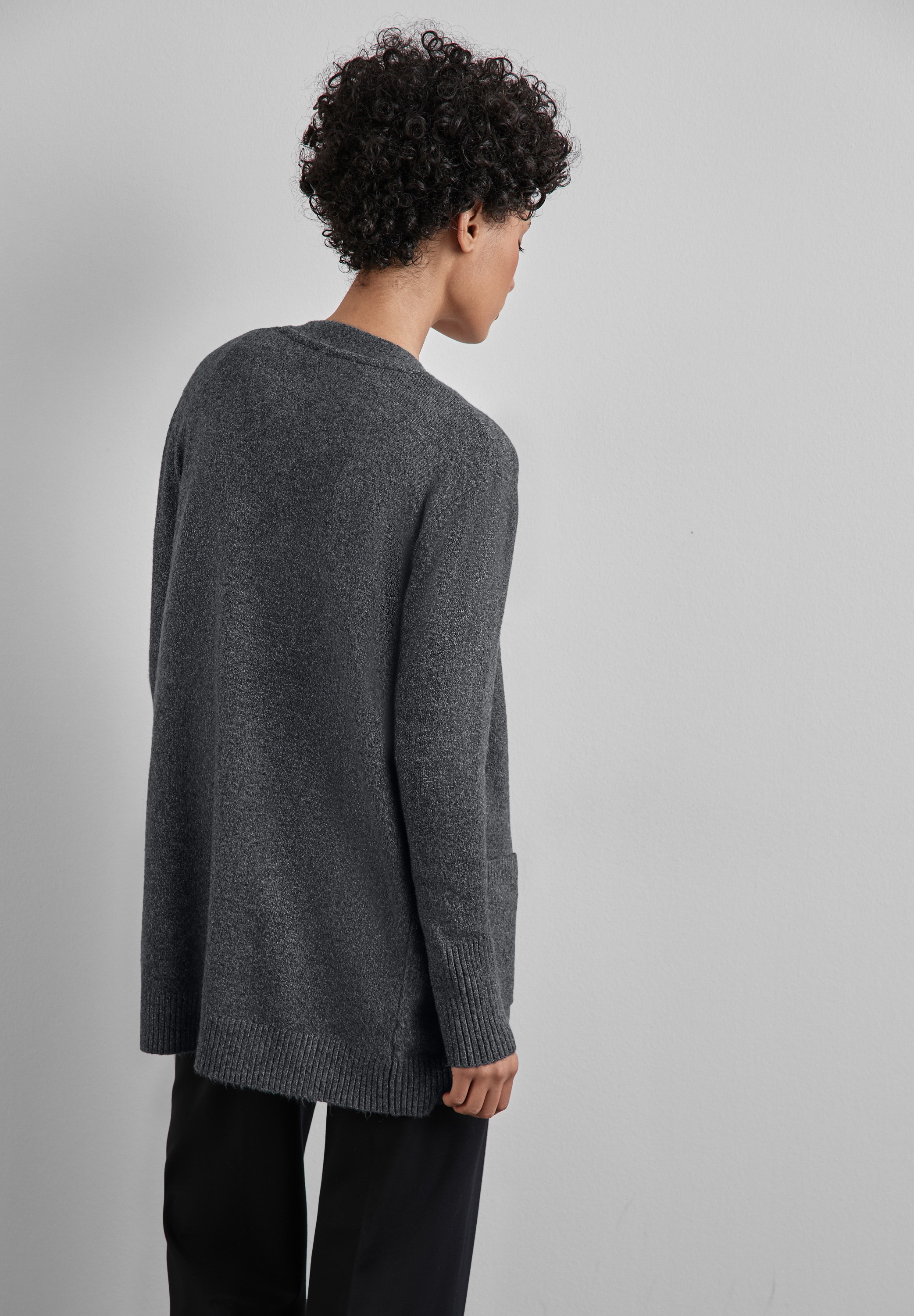 STREET ONE Cardigan, mit Materialmix