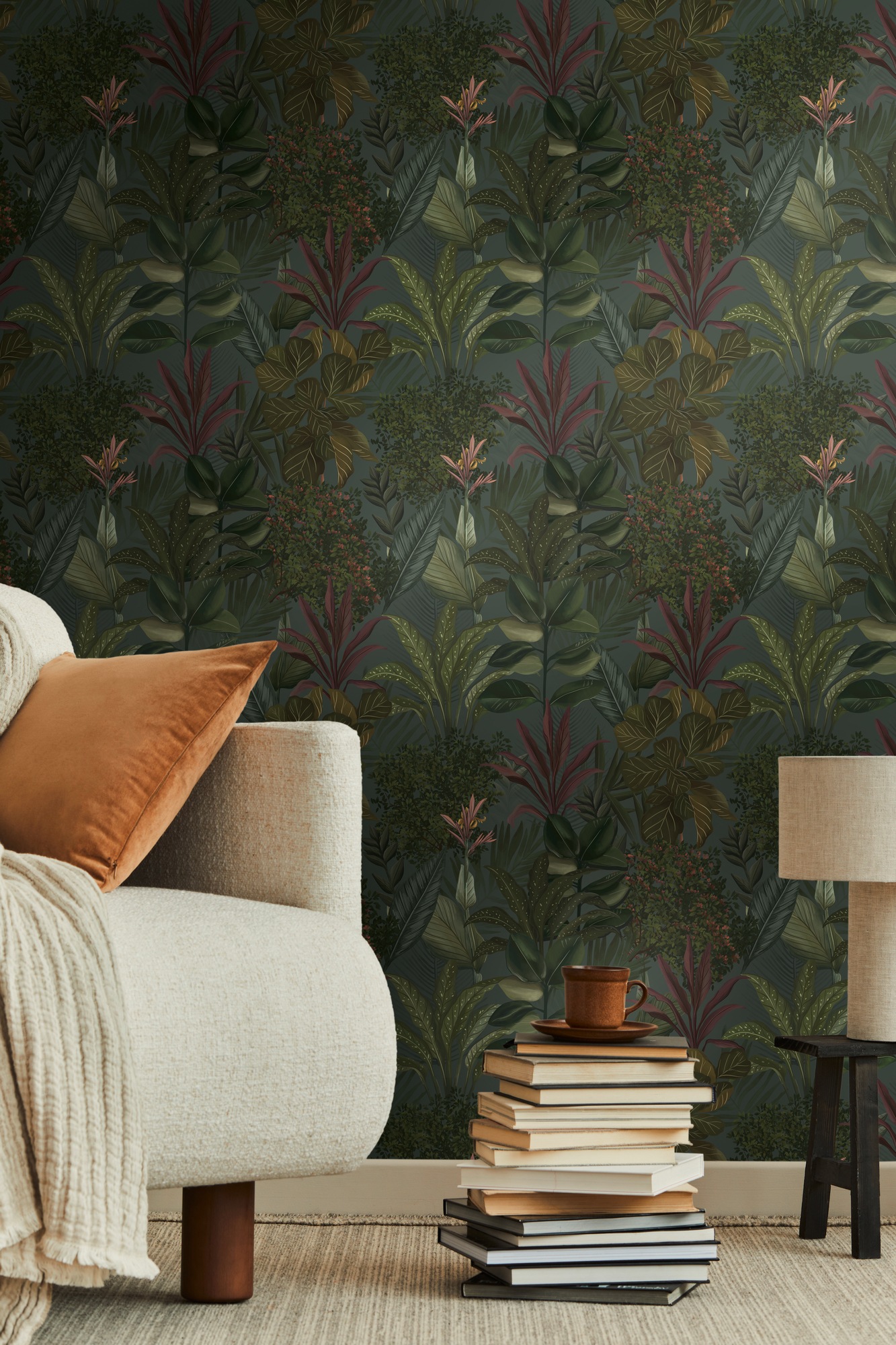 living walls Vliestapete, matt, Vliestapete Dschungel für Schlafzimmer Küche Wohnzimmer Dschungel Flur