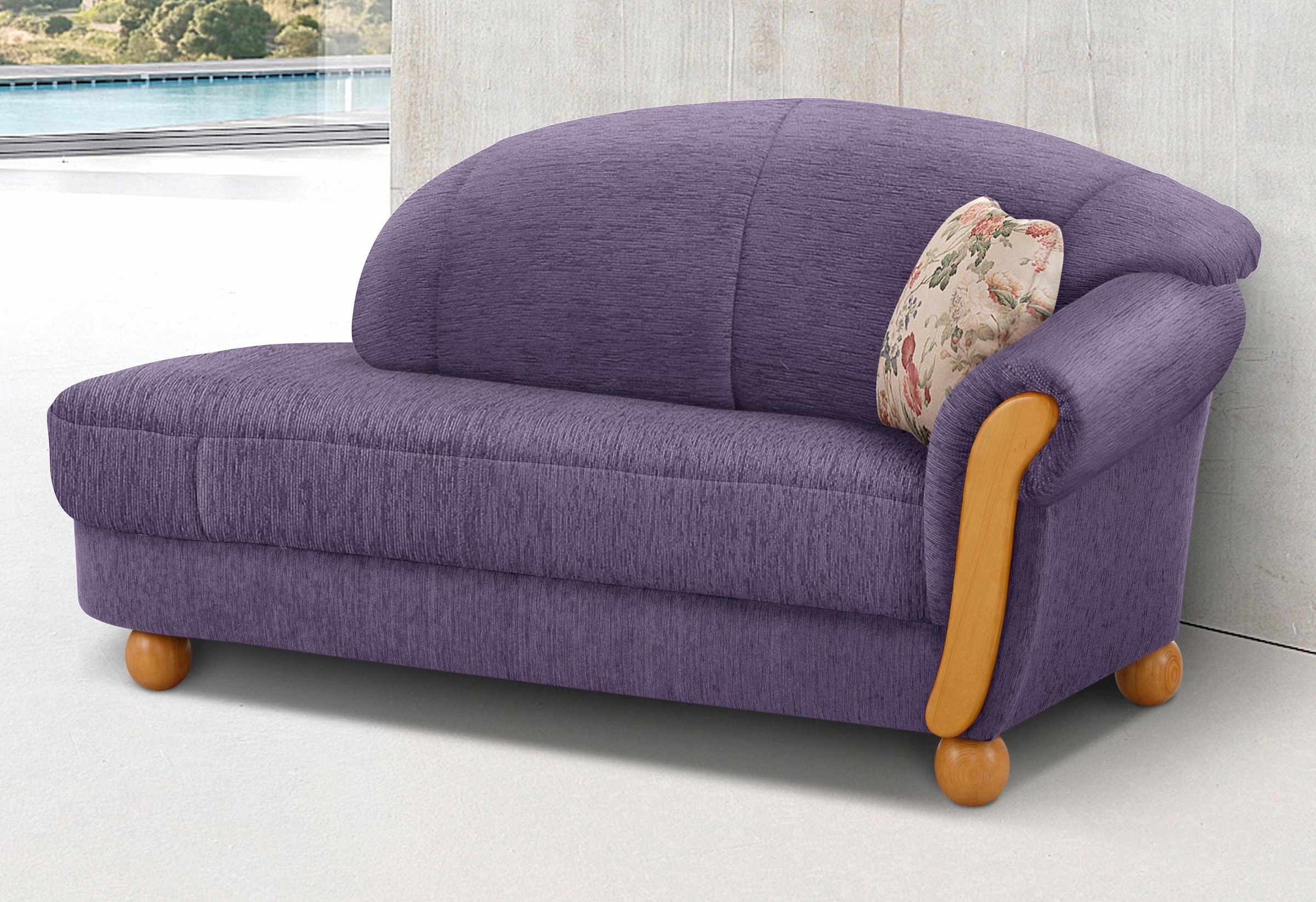 Home affaire Ottomane "Milano, bequemes solitär Sofa im Landhaus-Stil, B/T/ günstig online kaufen