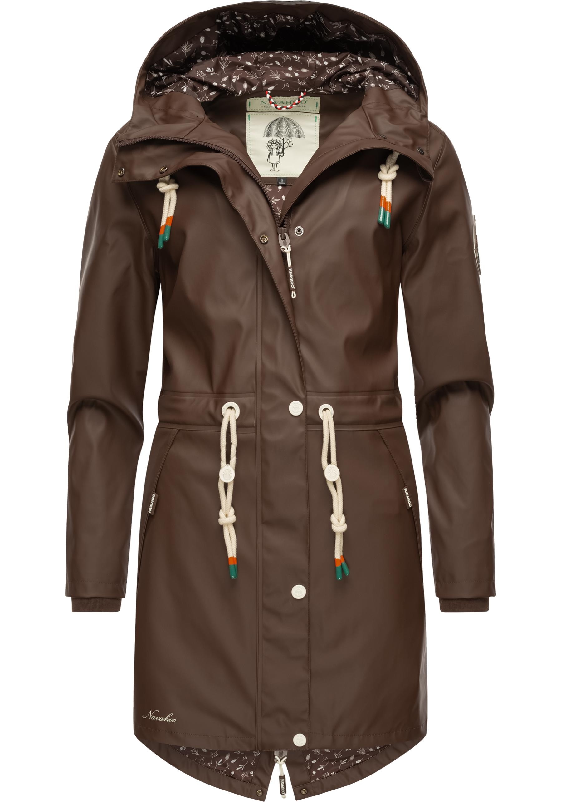 Navahoo Regenjacke "Tropical Stormoo", mit Kapuze, modischer Damen Outdoor Regenmantel