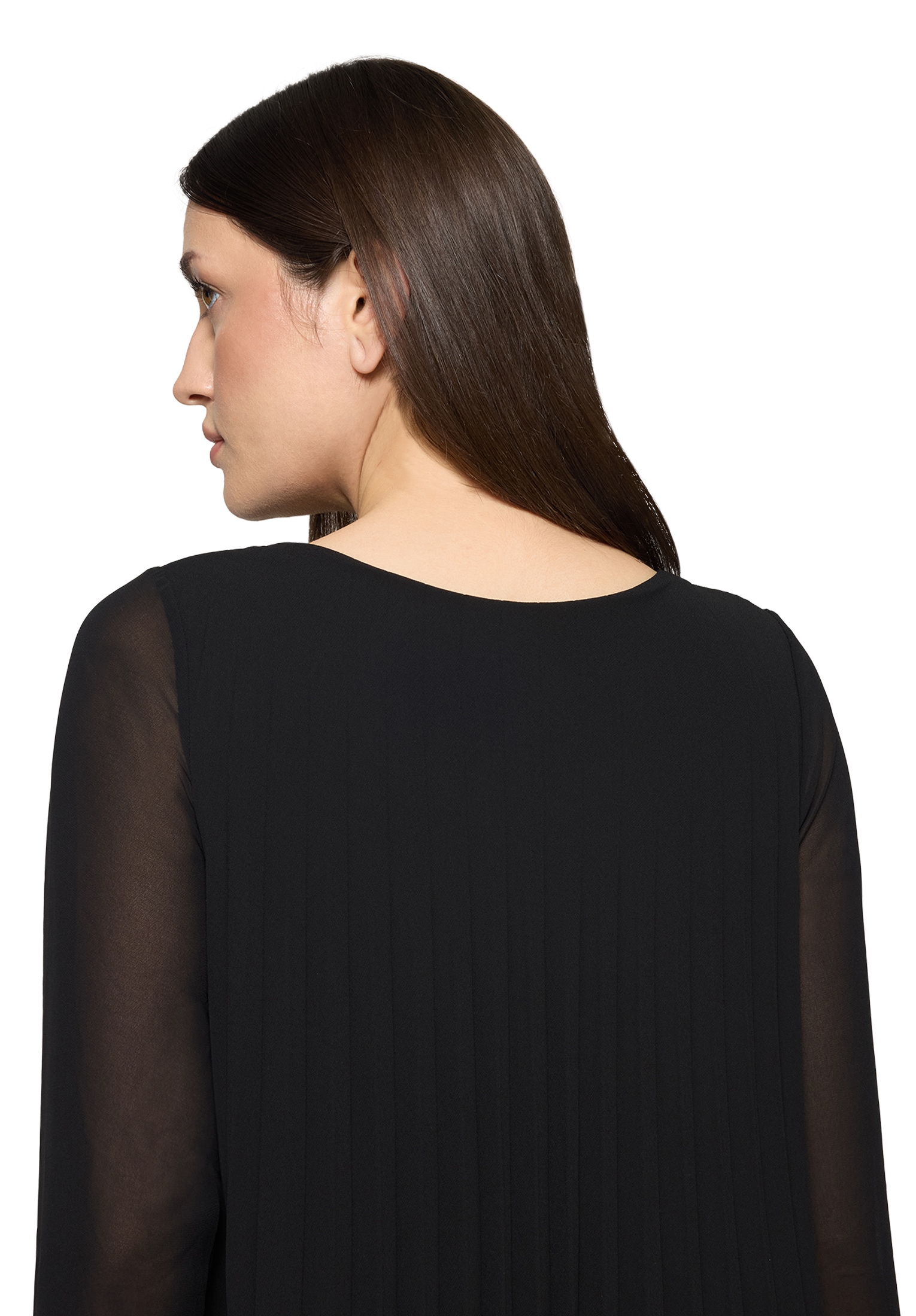 Betty&Co Chiffonkleid »Damen mit Plissee« Ohne Tasche