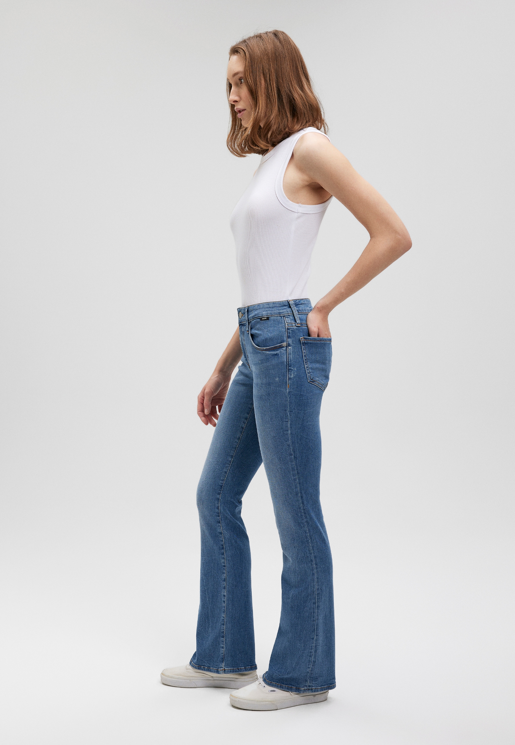 Mavi Bootcut-Jeans »BELLA MID-RISE«, Bootcut Jeans