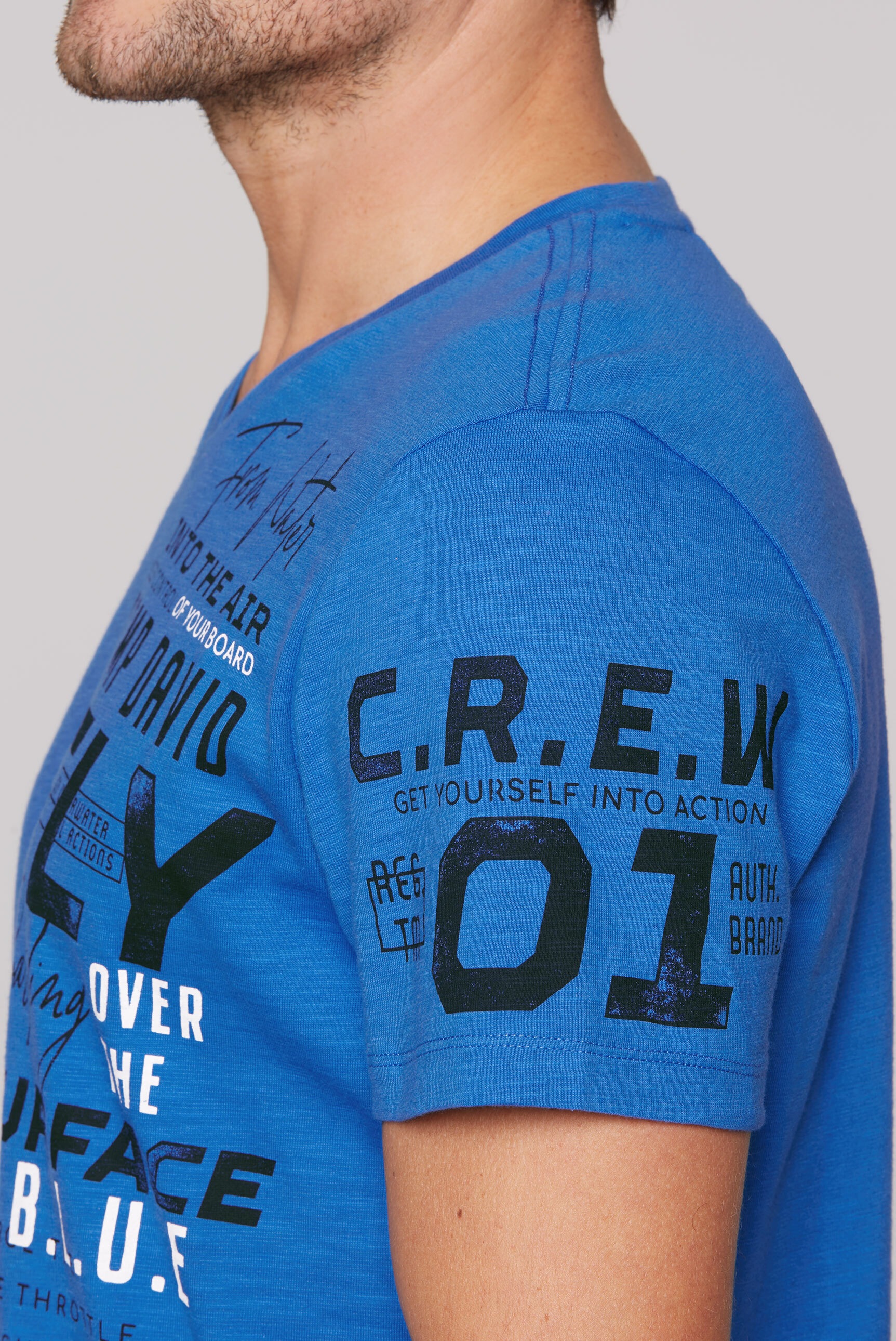 CAMP DAVID V-Shirt, aus Baumwolle