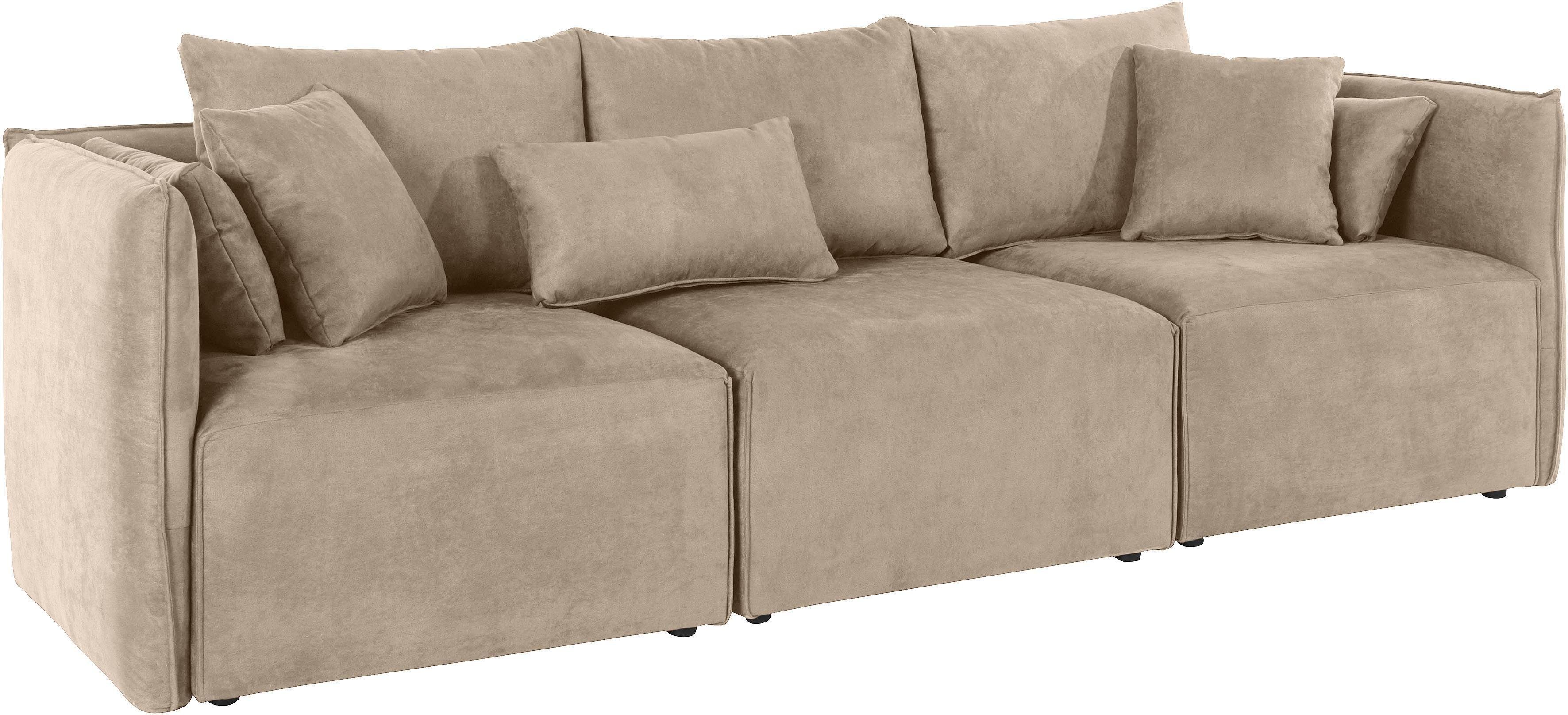 OTTO home 3-Sitzer "Nöre" 3 Teile, in vielen Bezugsqualitäten und Farben s. auch "Nöre"