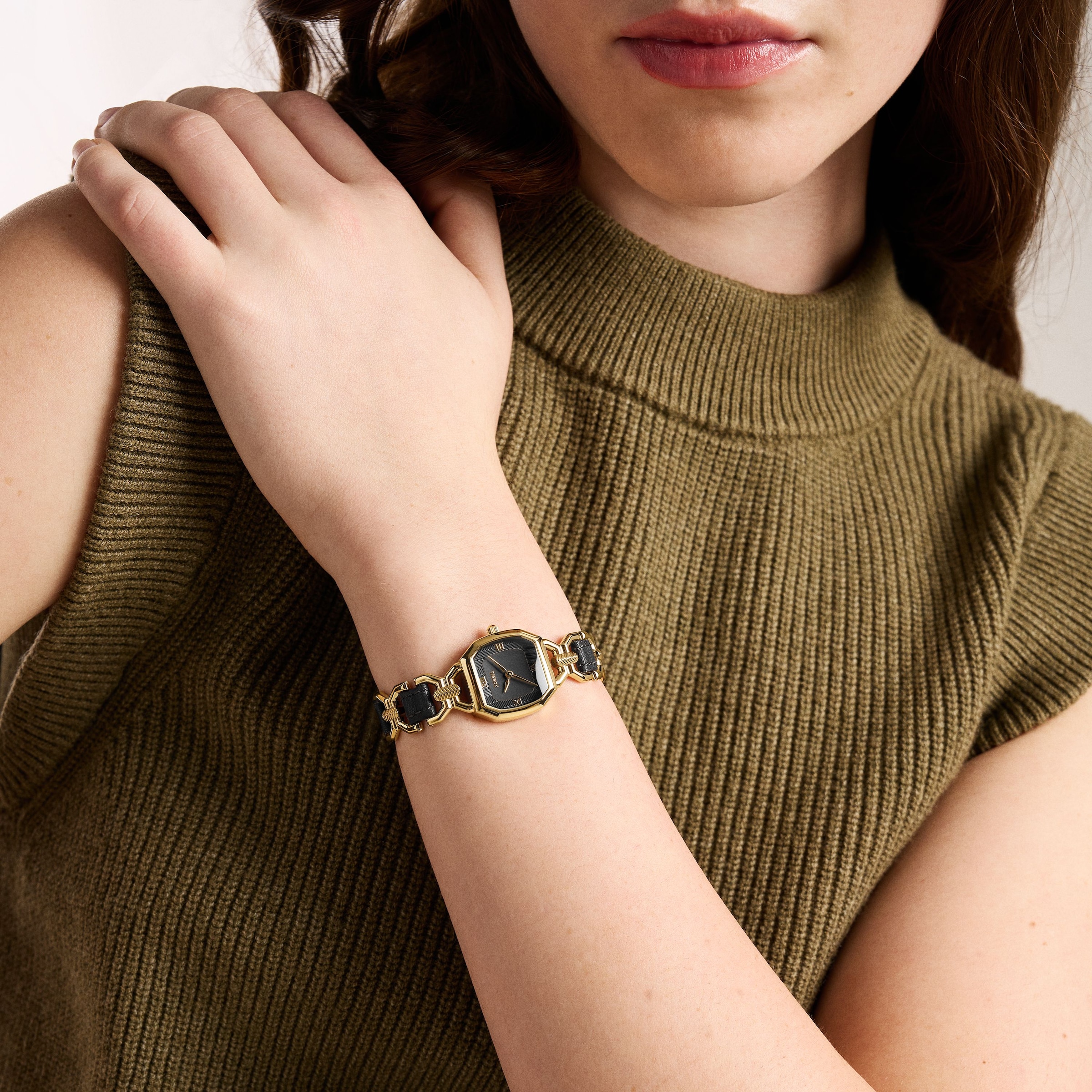 Fossil Quarzuhr »Harlow« Armbanduhr, analog