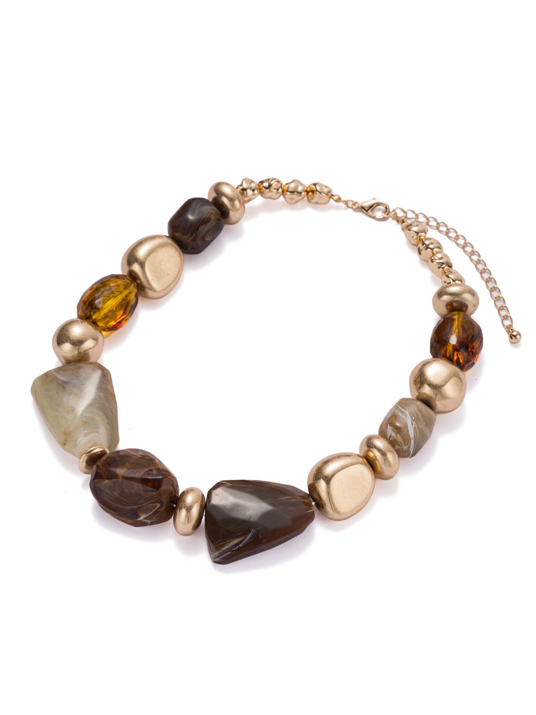Aniston JEWELRY & WATCHES Collier »Schmuck Geschenk Kupfer Halsschmuck Halskette Nuggets« Made in Germany - mit Glasstein