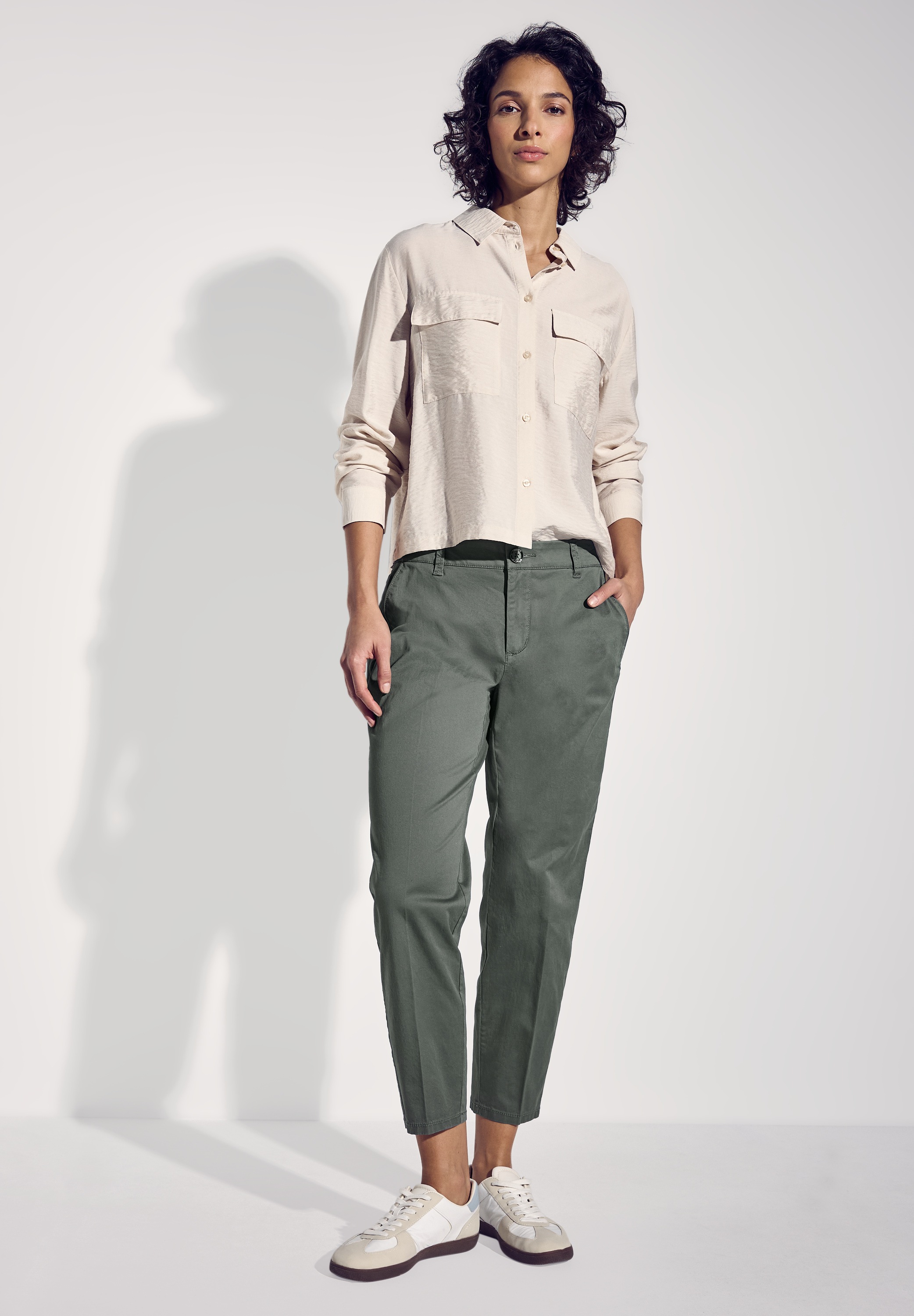 STREET ONE Chinohose, Middle Waist