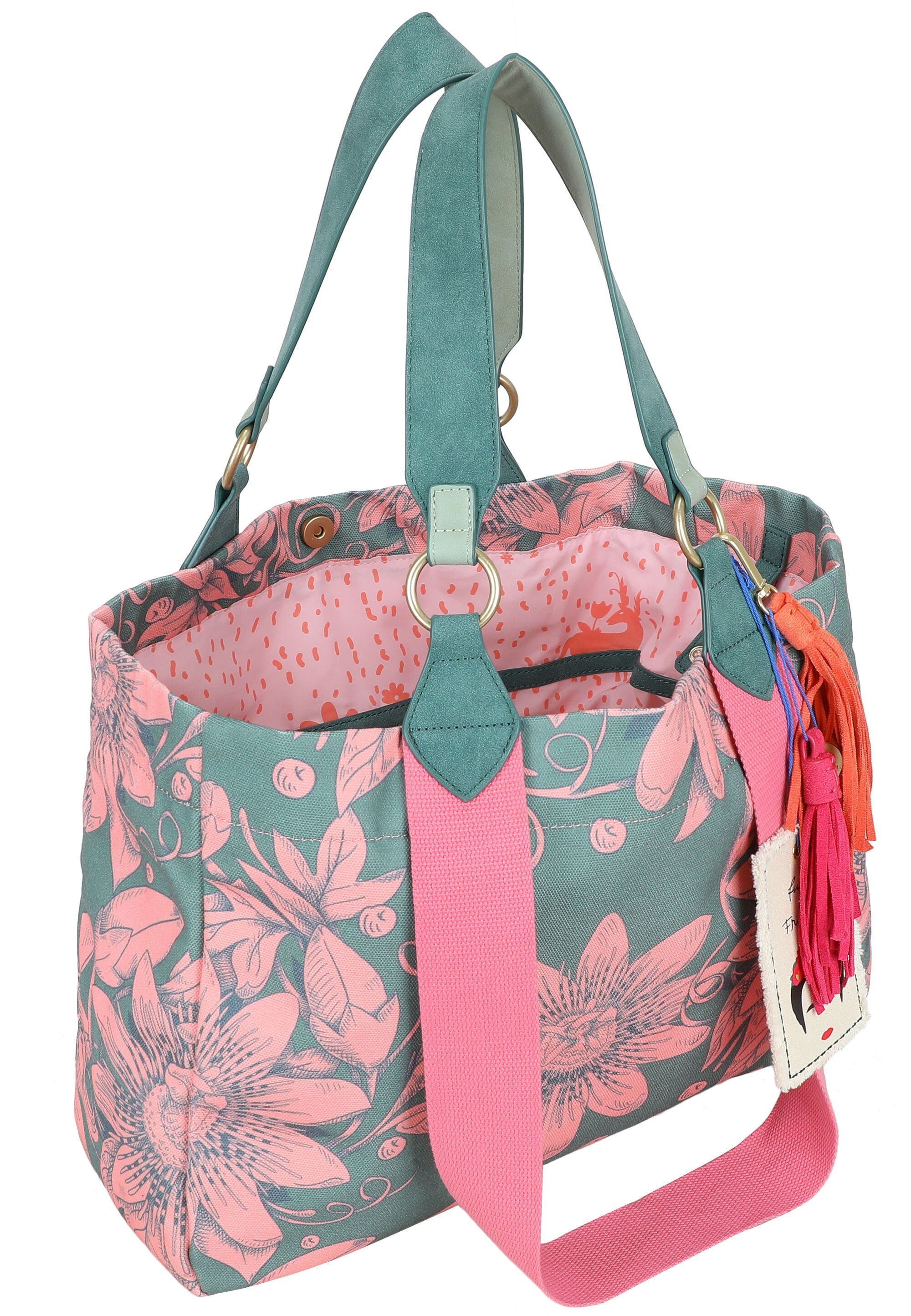 Fritzi aus Preußen Shopper »Fritzi x Frida Kahlo« mit Blumenprint