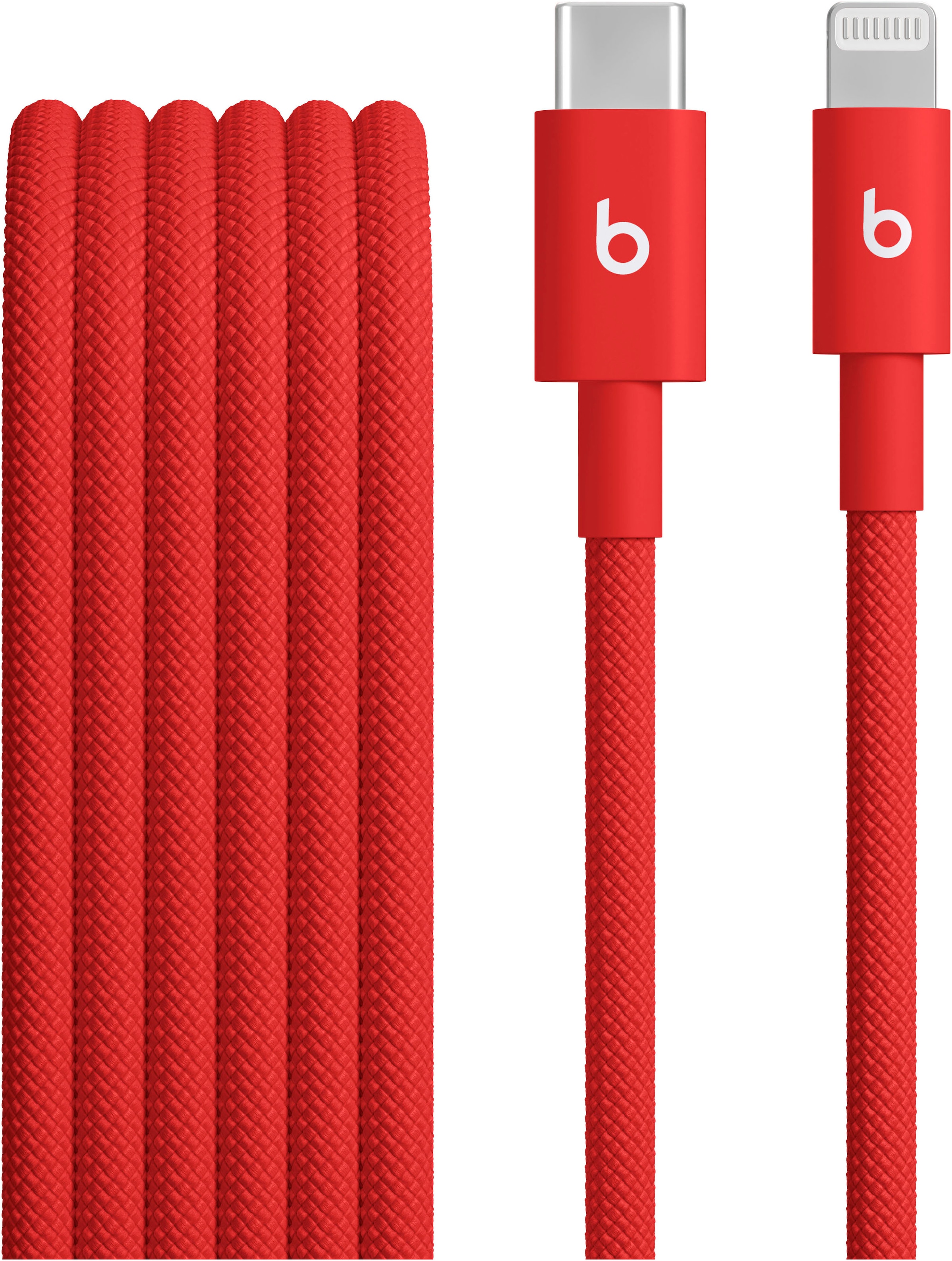 APPLE USB-Kabel "USB-C auf Lightning Gewebtes Kabel", 150cmcmrapid rot, Kabel