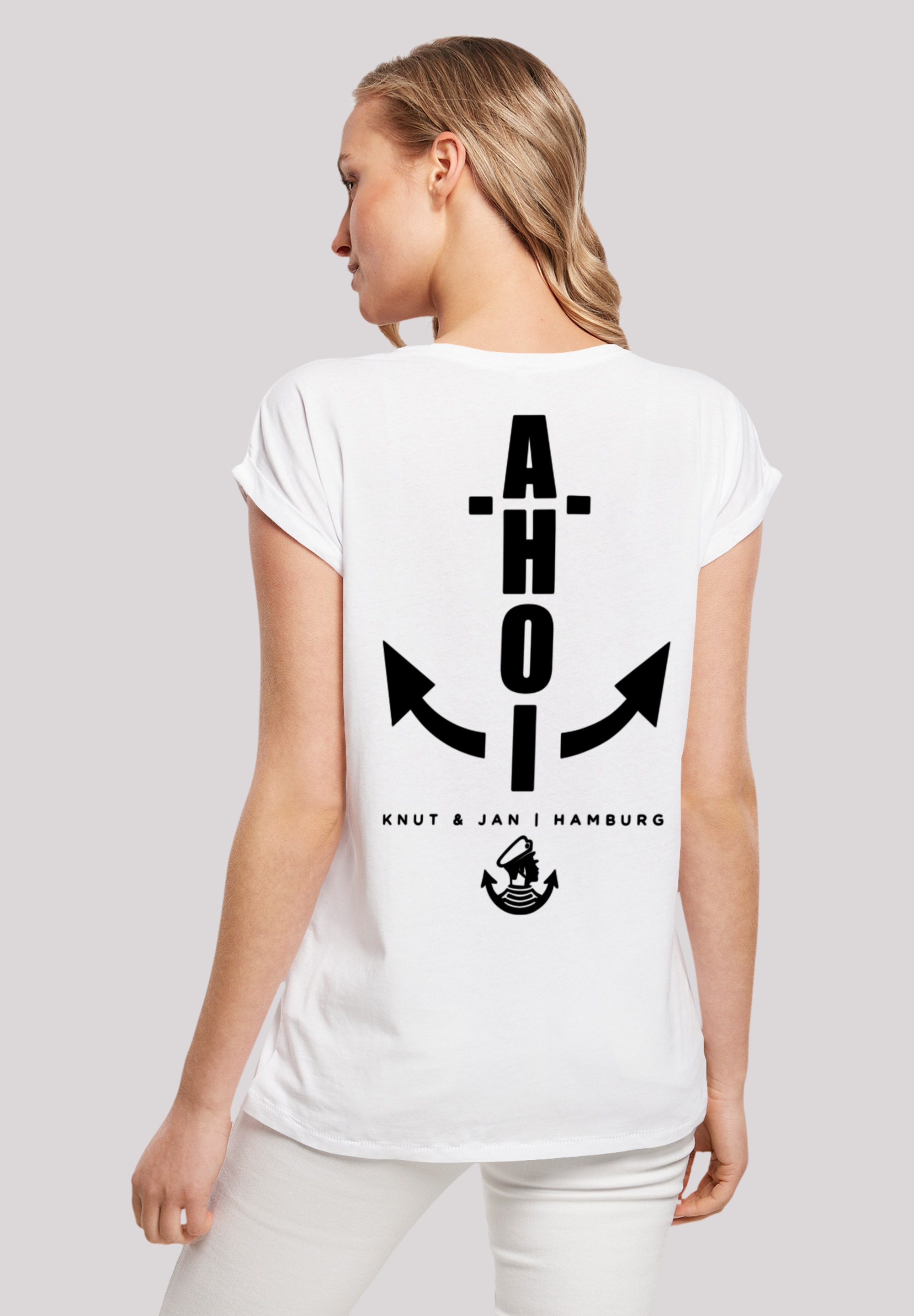 F4NT4STIC T-Shirt "Ahoi Anker Knut & Jan Hamburg", Print