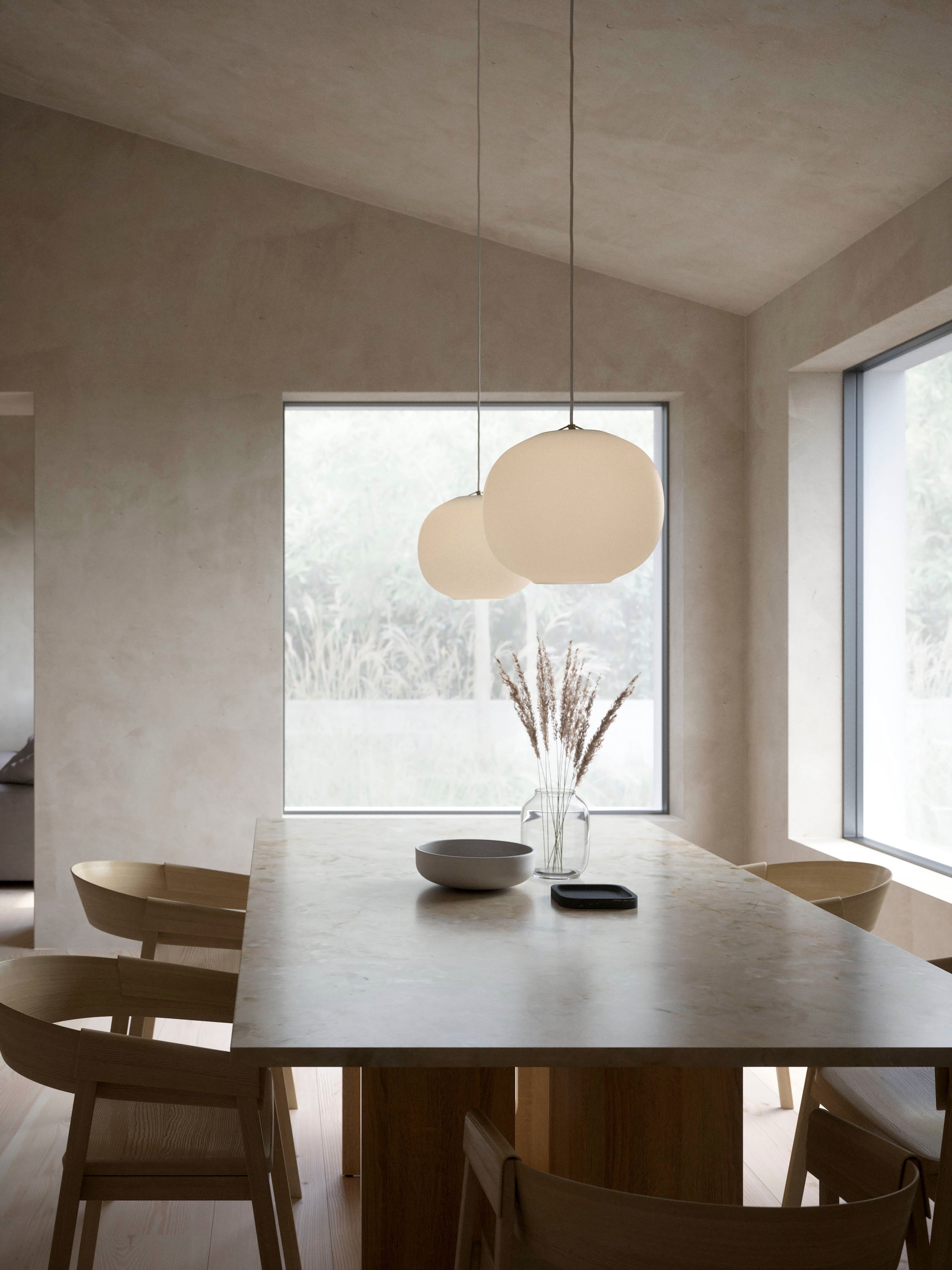 design for the people Pendelleuchte »Navone«, Leuchtmittel E27 | ohne Leuchtmittel, Zeitloses und klassisches Design mit modernen Details, Organische Form