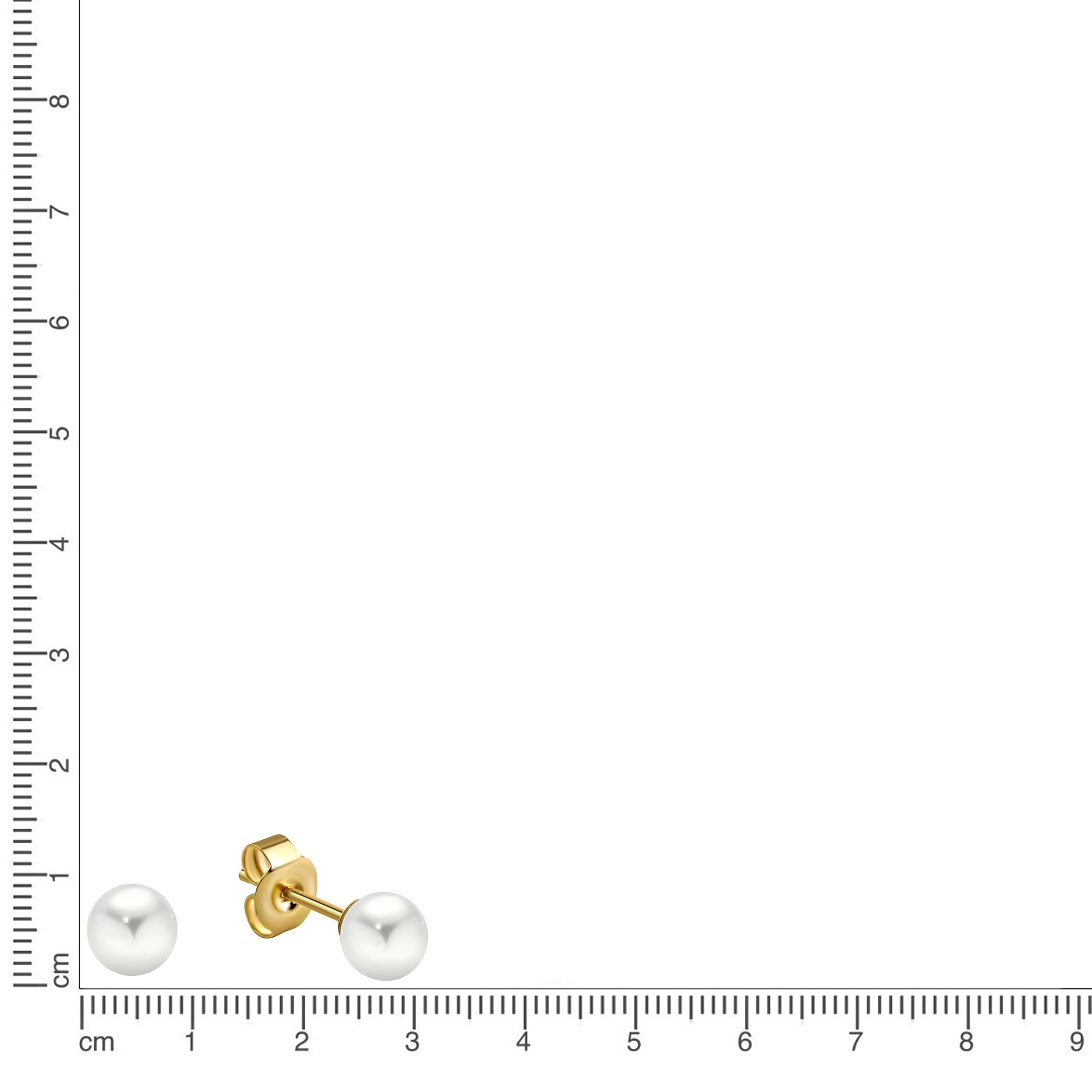 Fascination by Ellen K. Paar Ohrstecker »375 Gold Perlen 5-5,5mm«