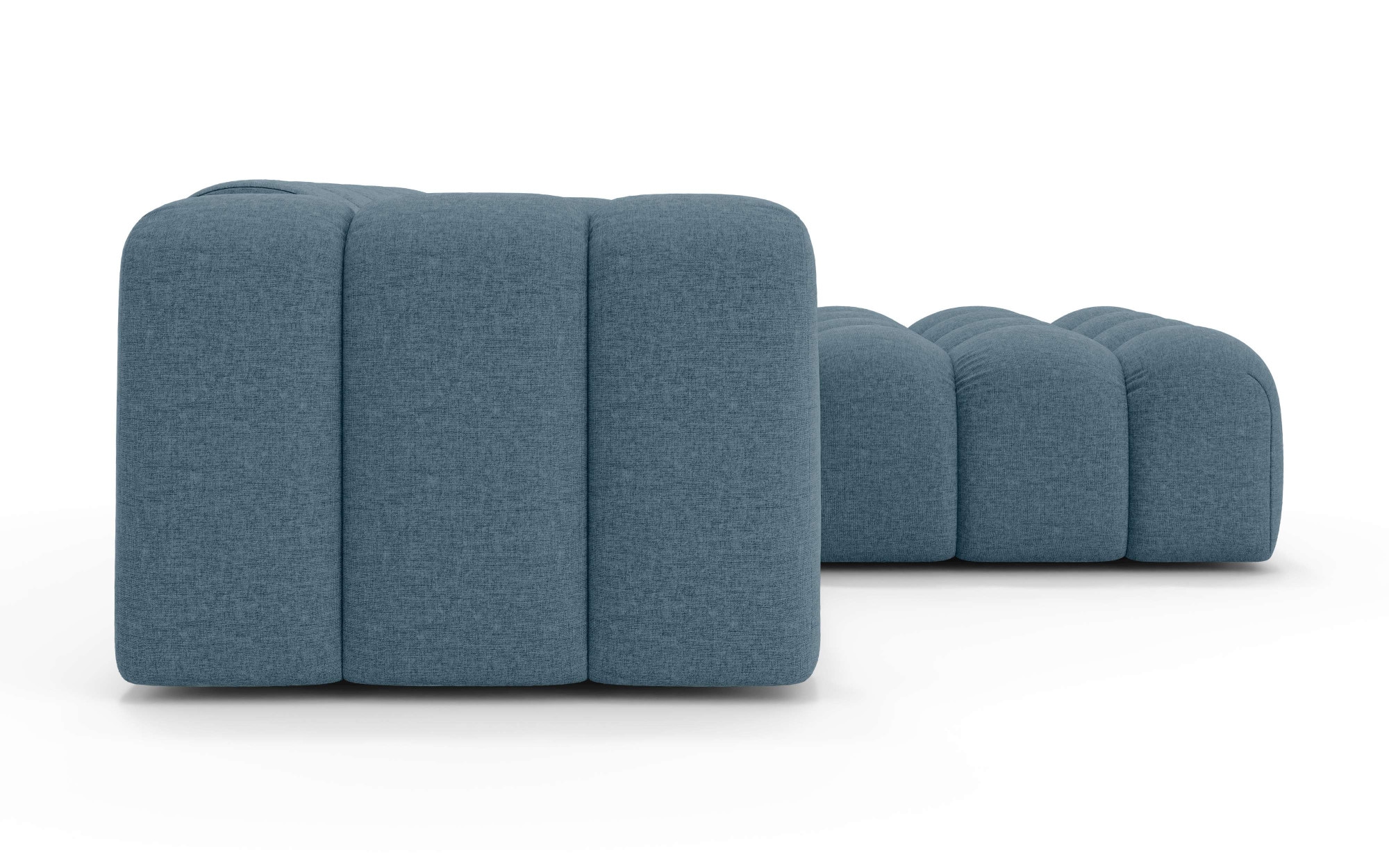 OTTO home Ecksofa »KALLIE Design-Sofa mit Wellenunterfederung, Bubble-Optik, 248/186/72cm«, moderne Steppung, hoher Sitzkomfort und modernes Design