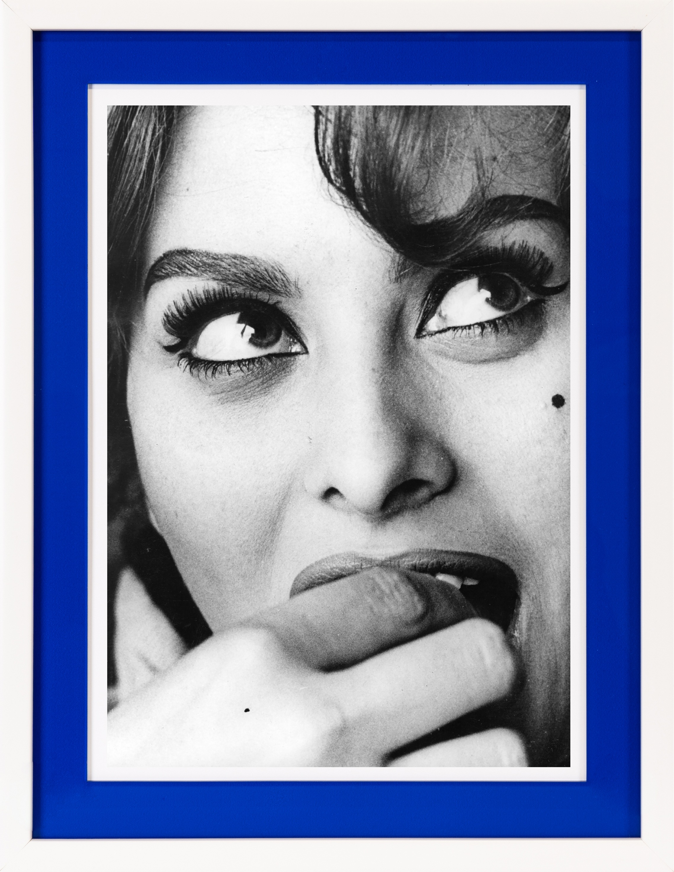 queence Bild mit Rahmen »Sophia Loren«, Bilder von Frauen-Film-Filmfiguren-Frau-Gesicht-Schwarz-Weiß, (1 St.), Poster mit buntem Acrylglas Passepartout