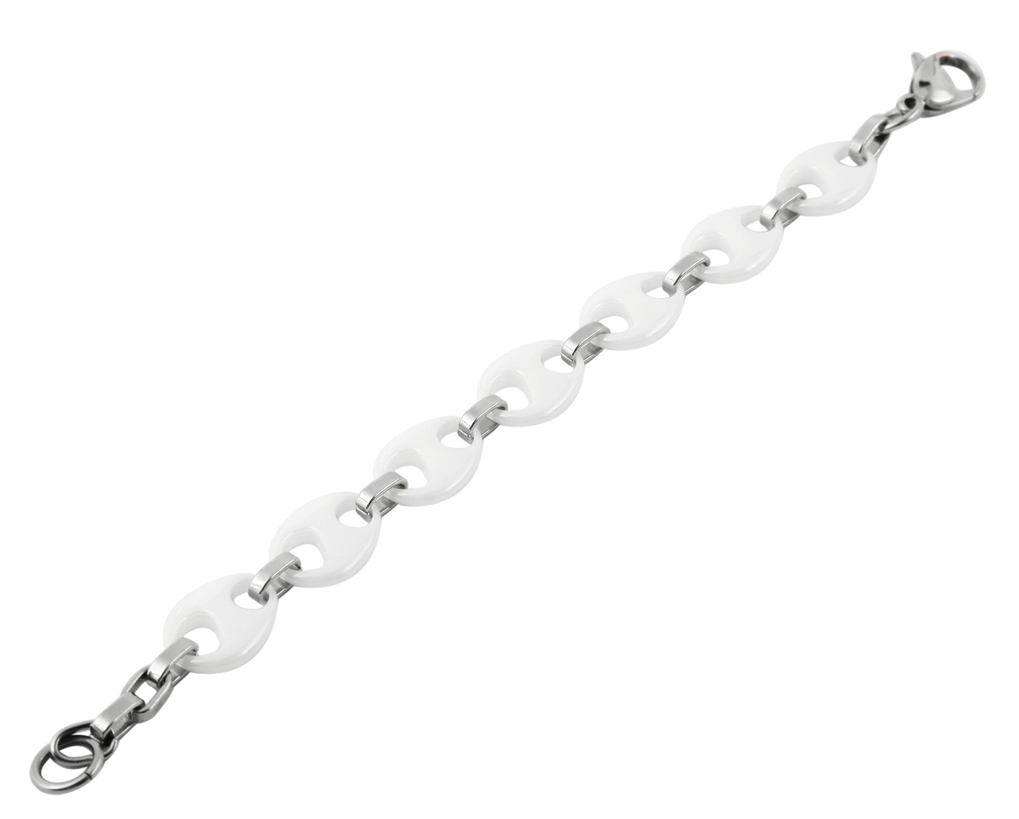 Adelia´s Gliederarmband »Damen Armband – Gliederarmband aus Edelstahl 21 cm« Geschenkidee: zeitlos und vielseitig