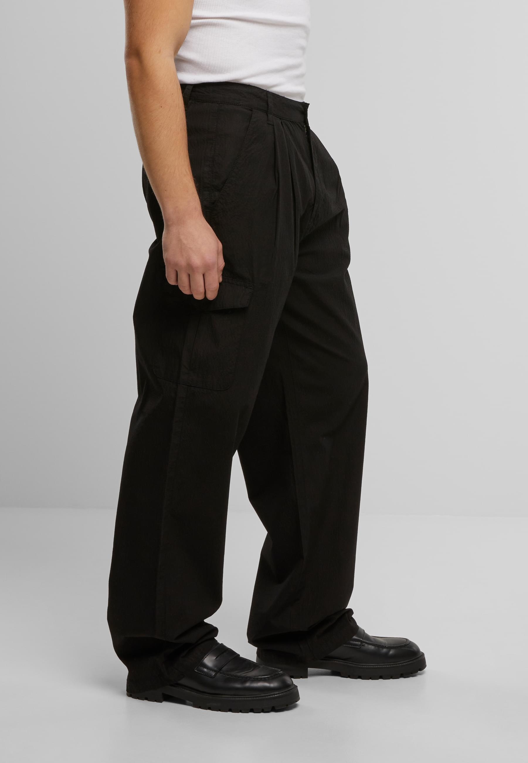 URBAN CLASSICS Cargohose »Urban Classics Wide Pleated Cargo Pants«, (1 tlg.)