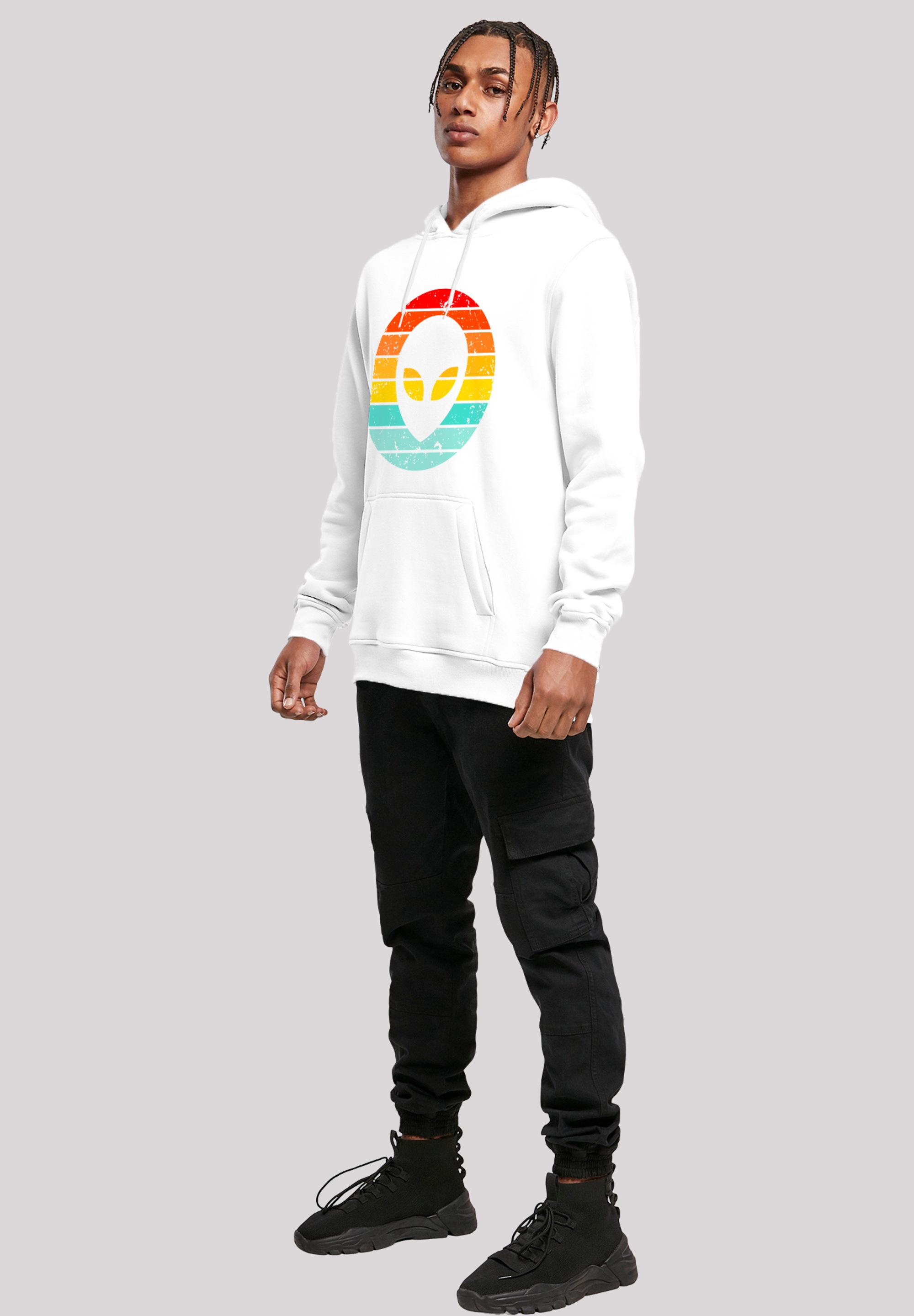 F4NT4STIC Kapuzenpullover »Alien Retro Sonnenuntergang«, Premium Qualität