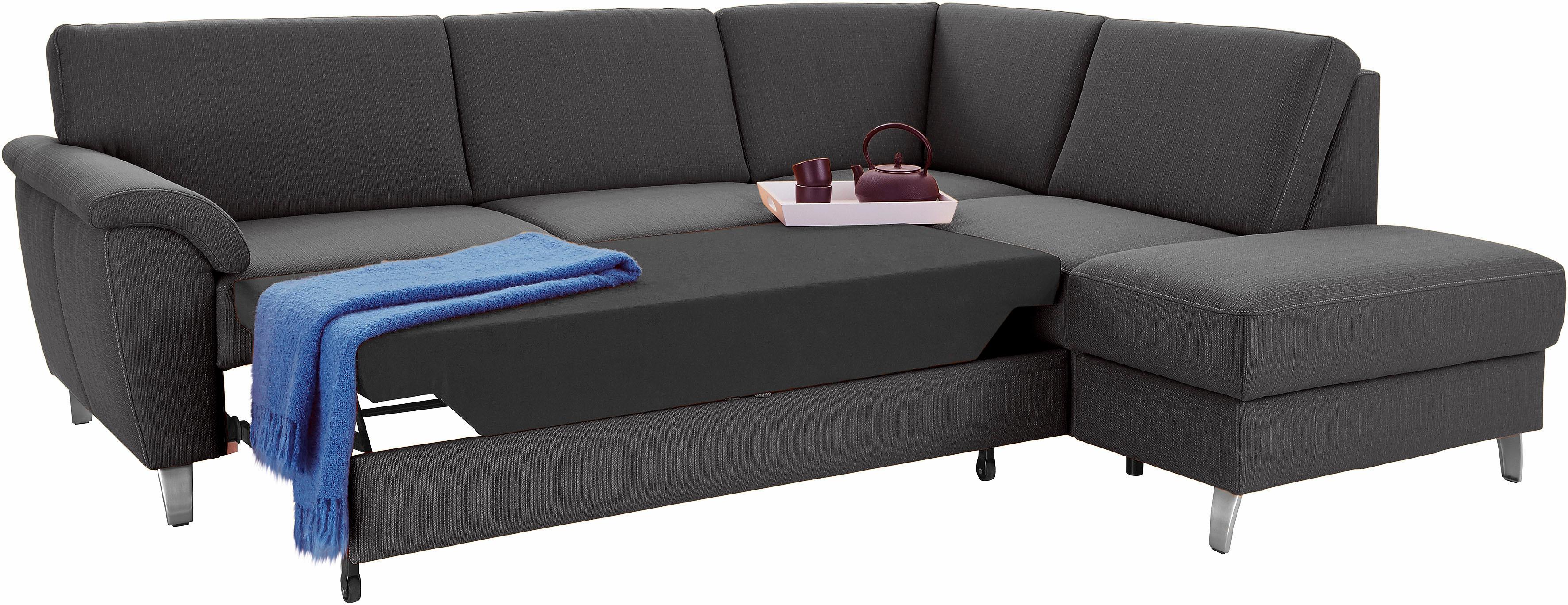 Thumbnail - sit&more Ecksofa "Texel L-Form" mit Federkern, wahlweise mit Bettfunktion und Bettkasten